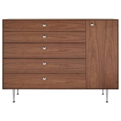 George Nelson Thin Edge Chest Cabinet, Walnut, Right Side, Herman Miller
