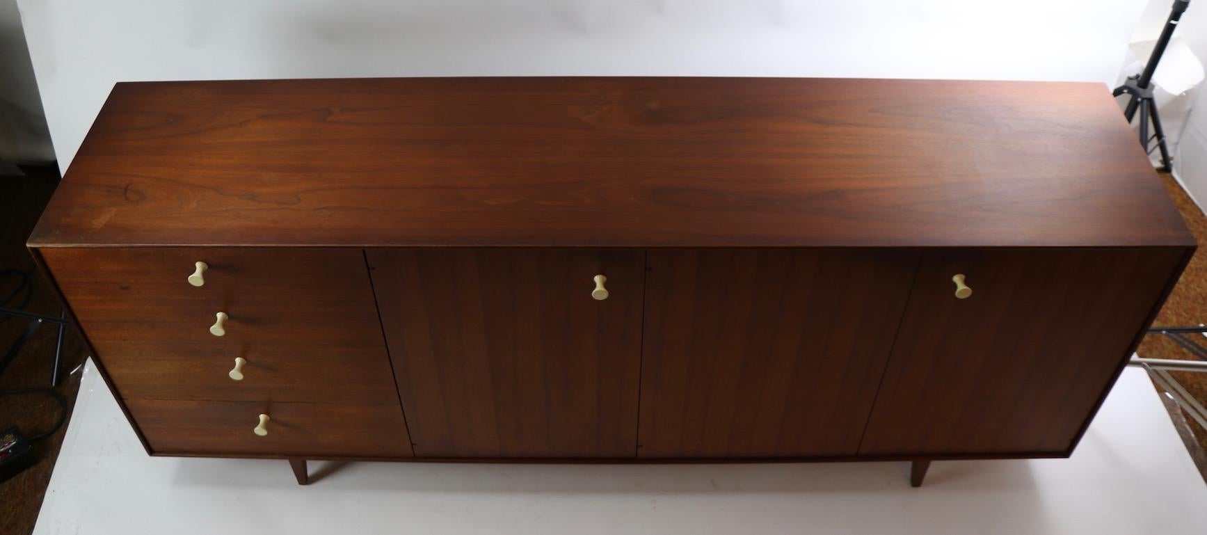 Metal George Nelson Thin Edge Credenza Sideboard for Herman Miller For Sale