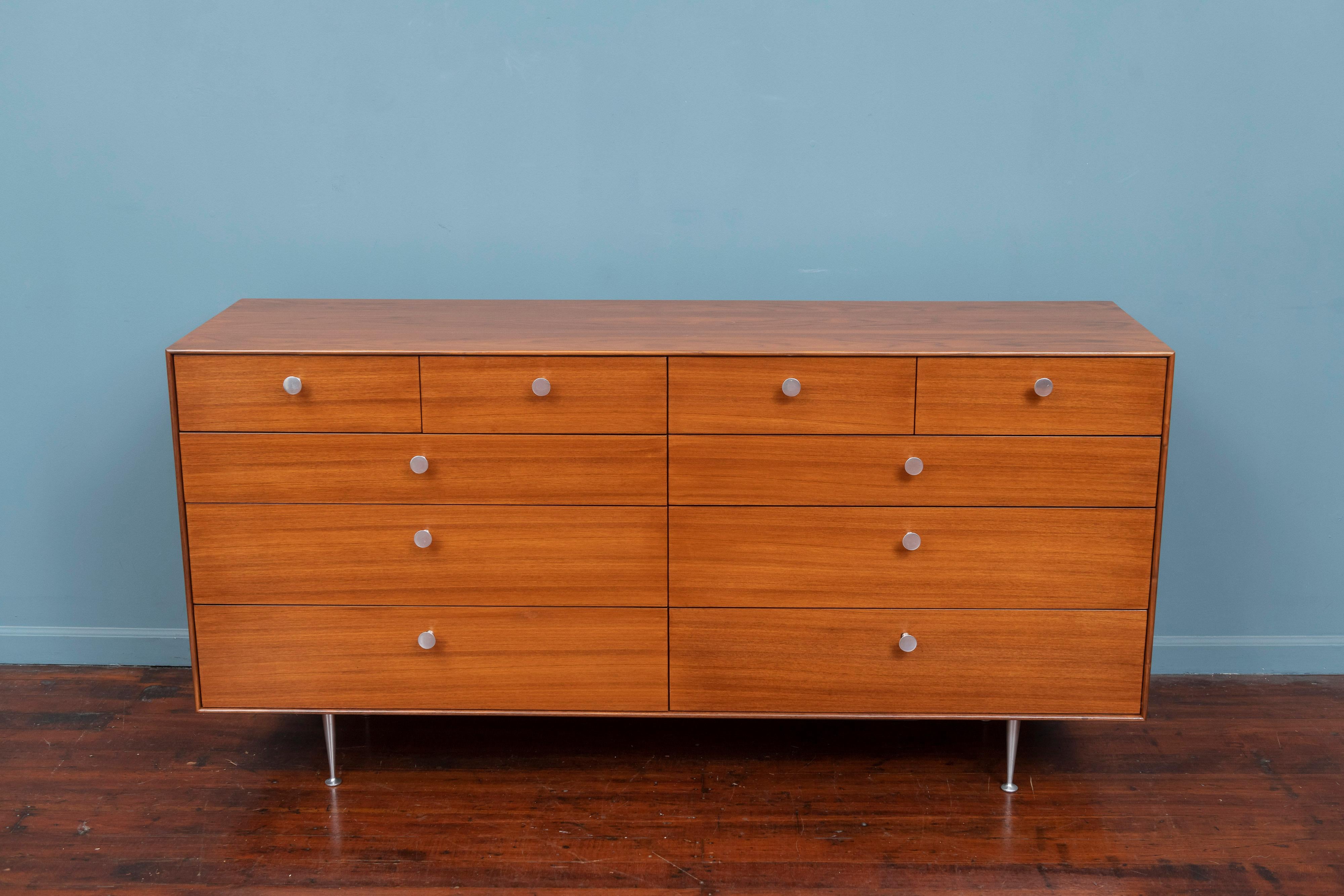 George Nelson design Thin Edge series ten drawer dresser for Herman Miller Furniture Co. An iconic and some might say the best looking and made dresser available then and now. Originally designed as a double dresser for two outfitted with drawer