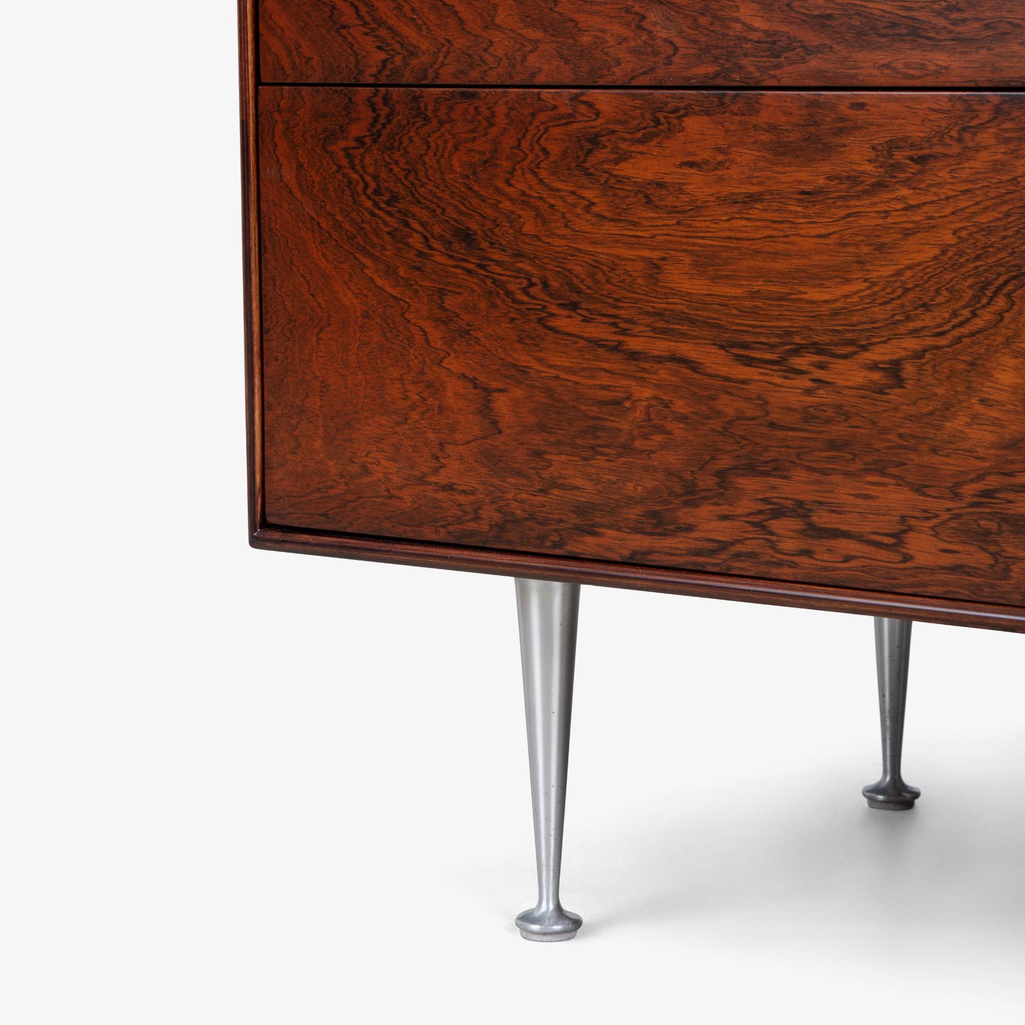 George Nelson Thin Edge Dresser in Rosewood & Porcelain by Herman Miller In Good Condition For Sale In Stamford, CT