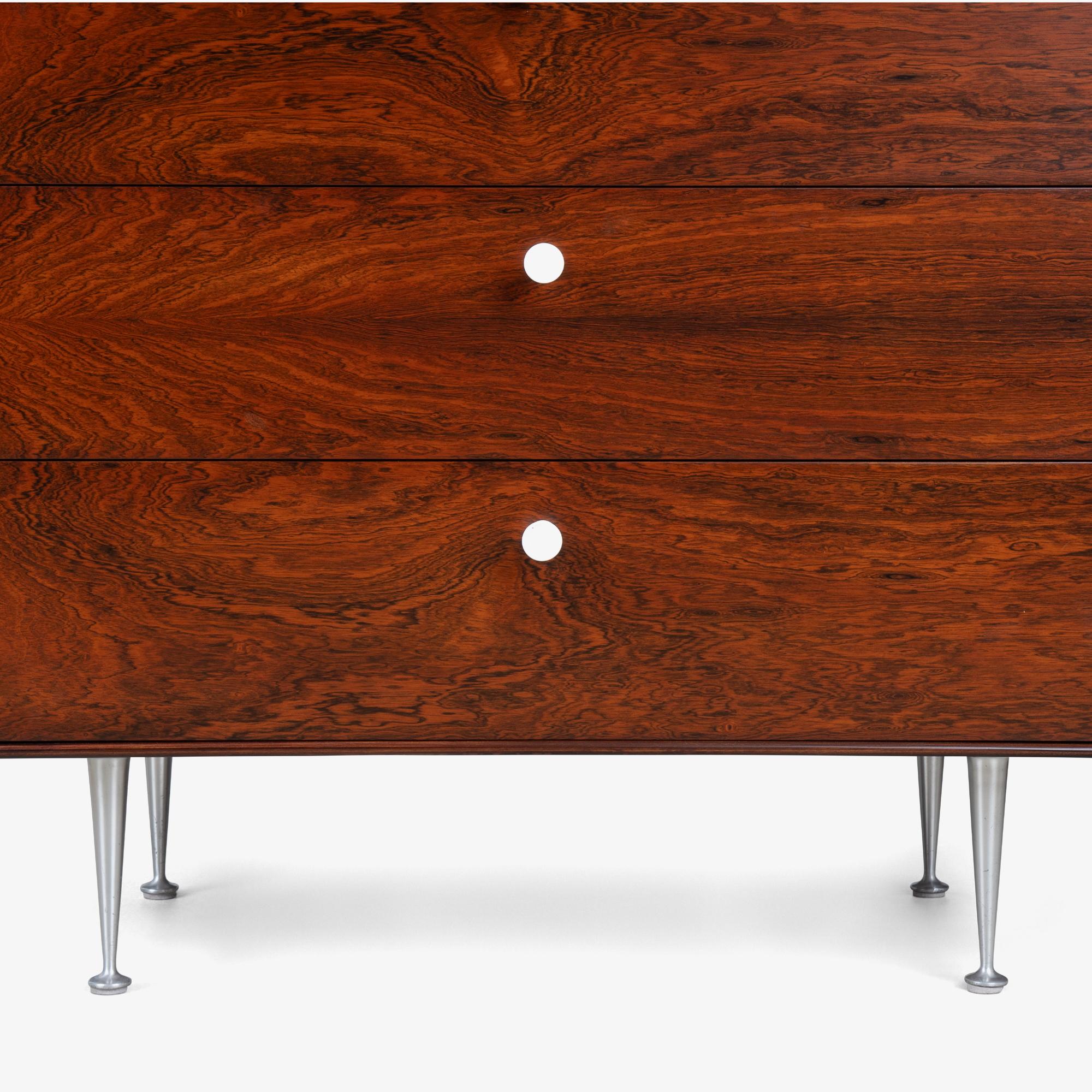 Mid-20th Century George Nelson Thin Edge Dresser in Rosewood & Porcelain by Herman Miller For Sale