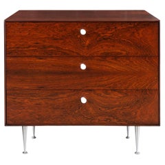 George Nelson Thin Edge Dresser in Rosewood & Porcelain by Herman Miller