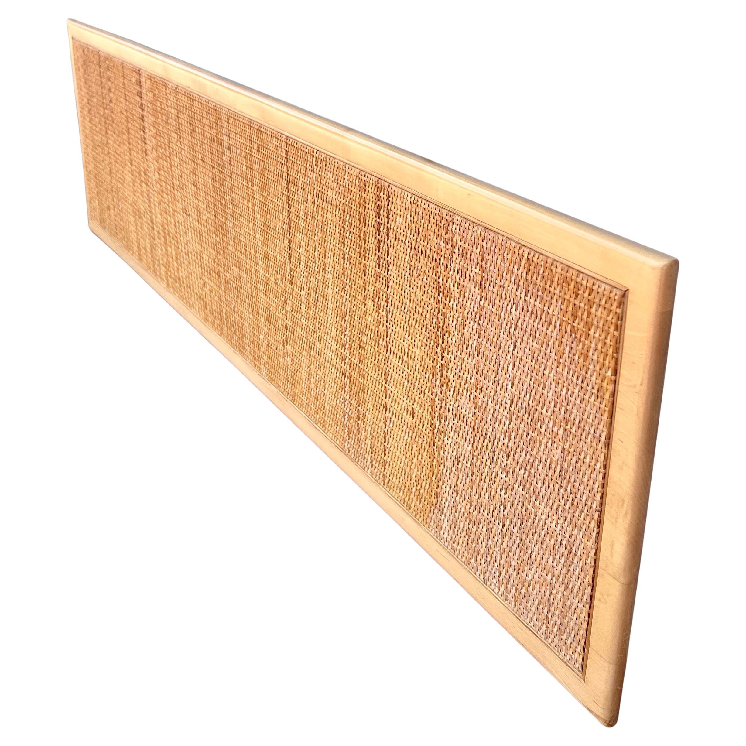 Mid-Century Modern George Nelson Thin Edge Floating Queen Headboard for Herman Miller (Tête de lit flottante à bord fin pour Herman Miller) en vente