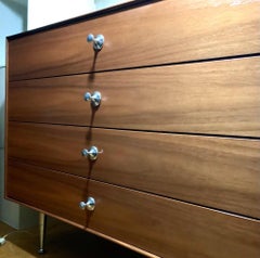 George Nelson Thin Edge Group Double Dresser, Walnut, Herman Miller, 2017, USA.