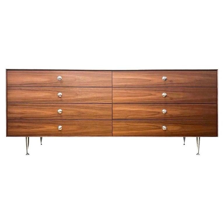 20ième siècle George Nelson Thin Edge Group Double Dresser, Walnut, Herman Miller, 2017, USA. en vente