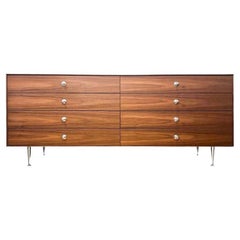 George Nelson Thin Edge Group Double Dresser, Walnut, Herman Miller, 2017, USA.