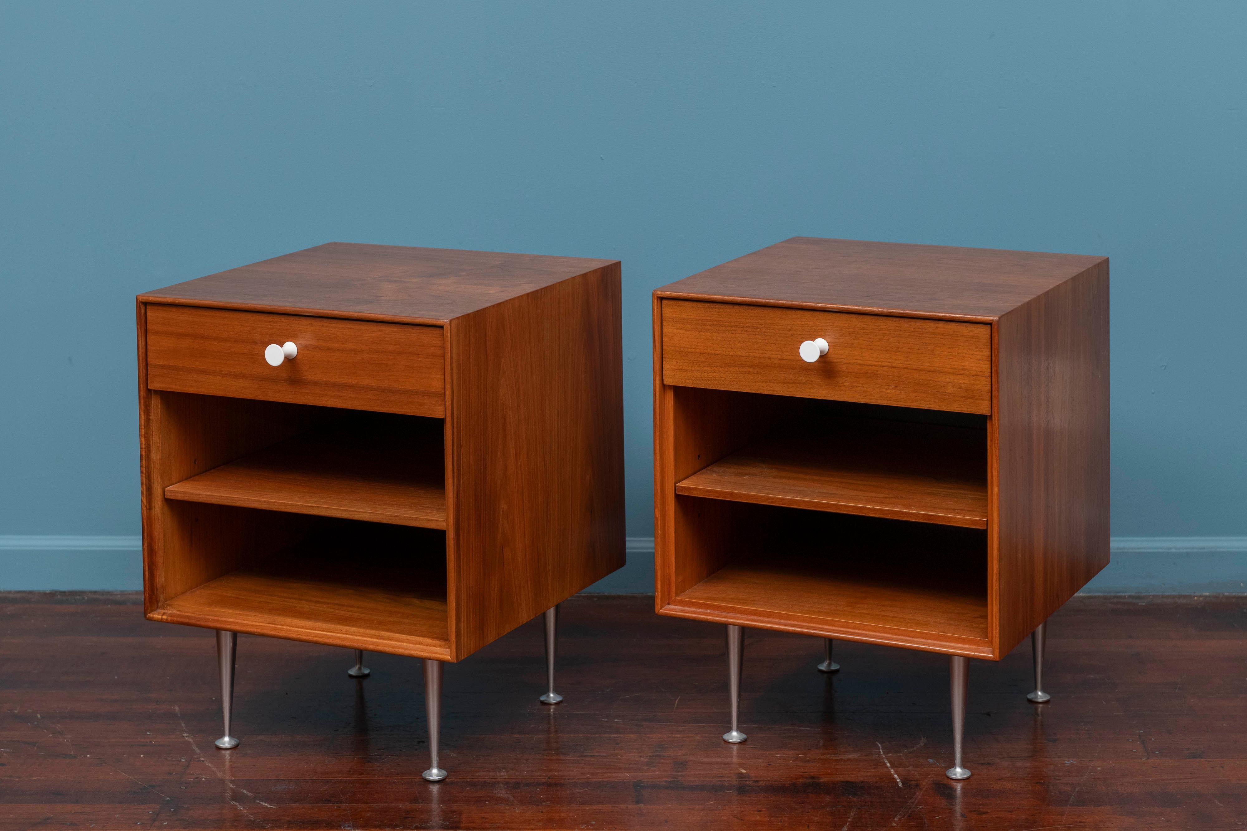 Mid-Century Modern George Nelson Thin Edge Nightstands for Herman Miller For Sale