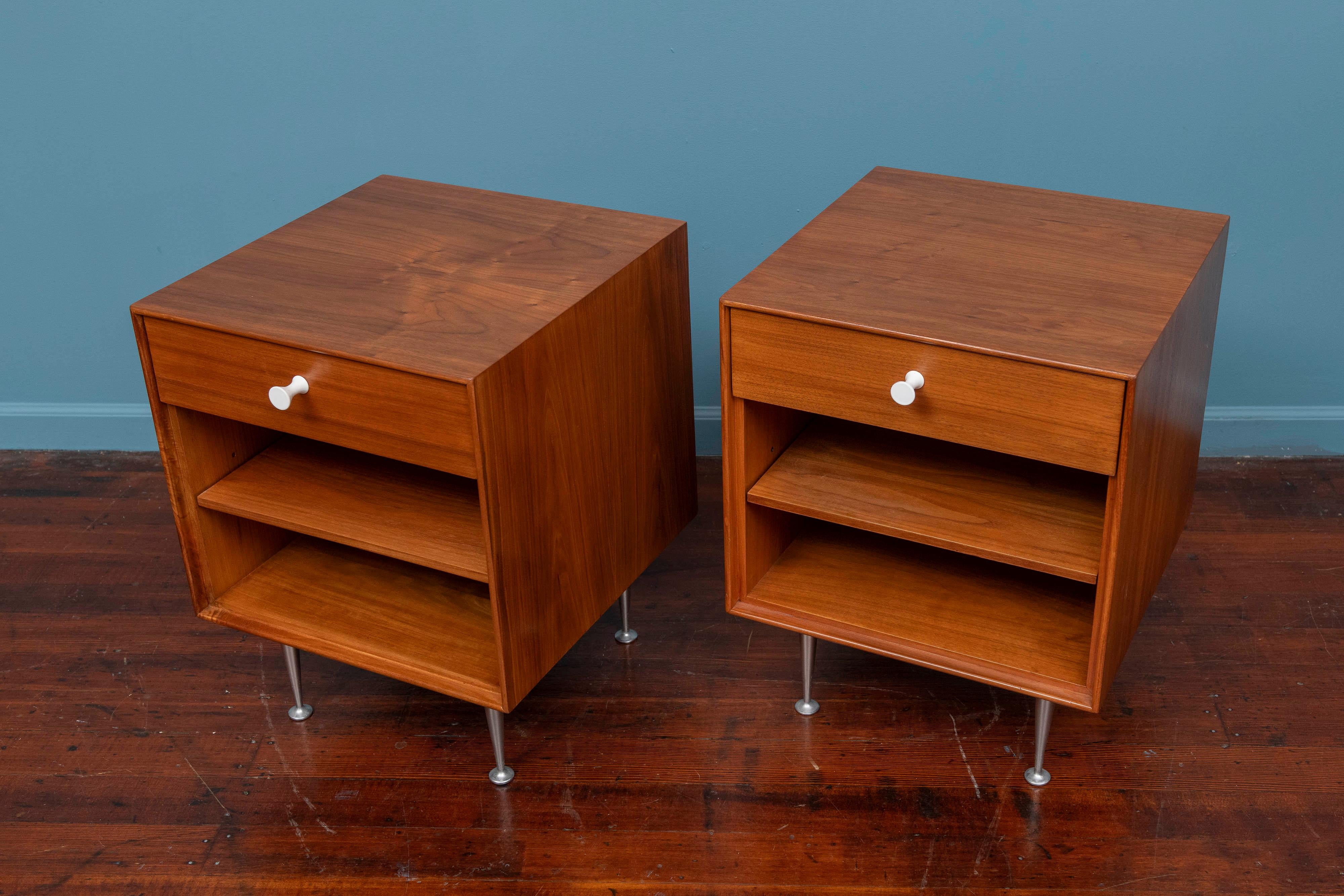 American George Nelson Thin Edge Nightstands for Herman Miller For Sale