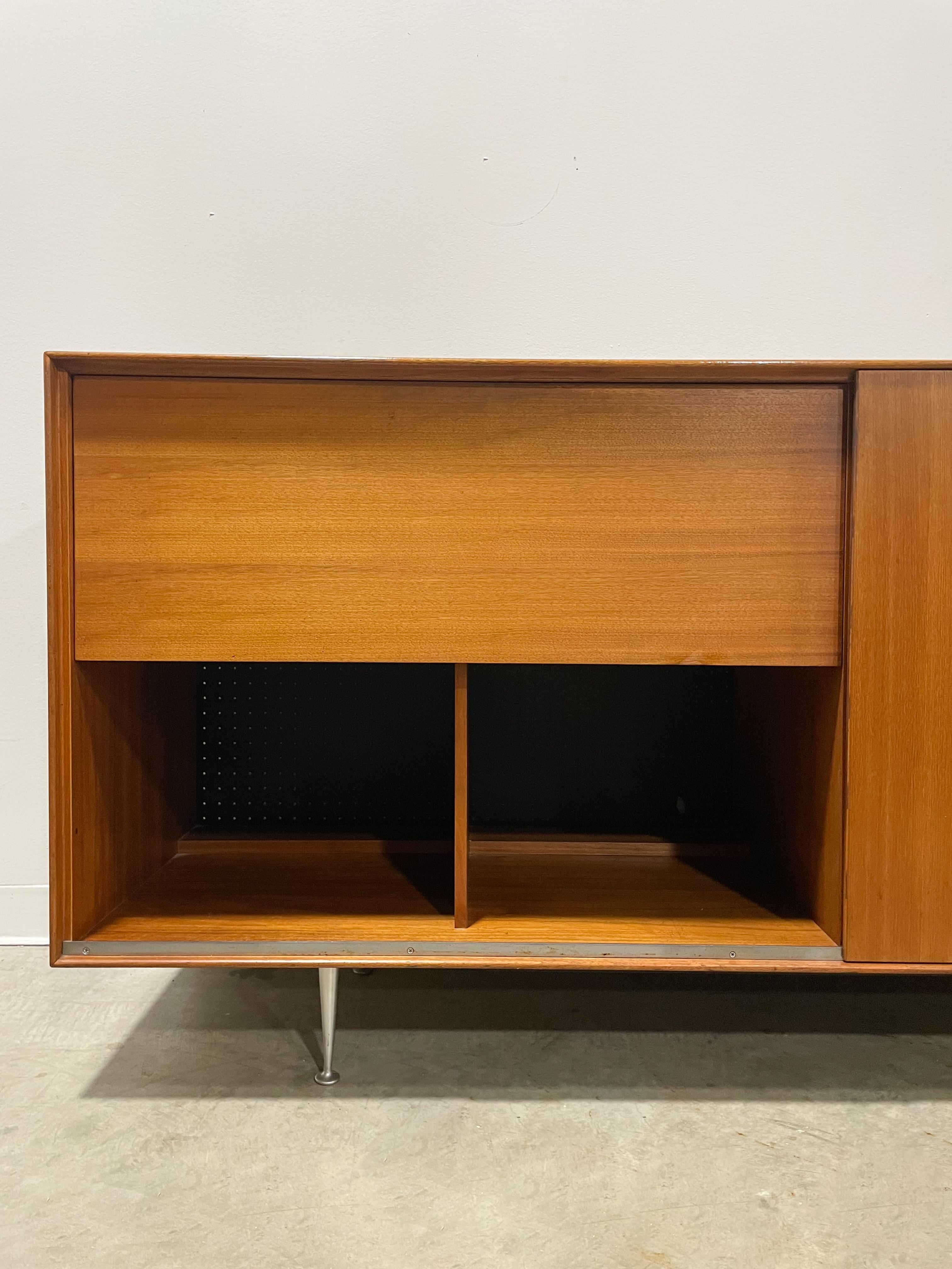 Mid-Century Modern George Nelson Thin Edge Record Player Cabinet