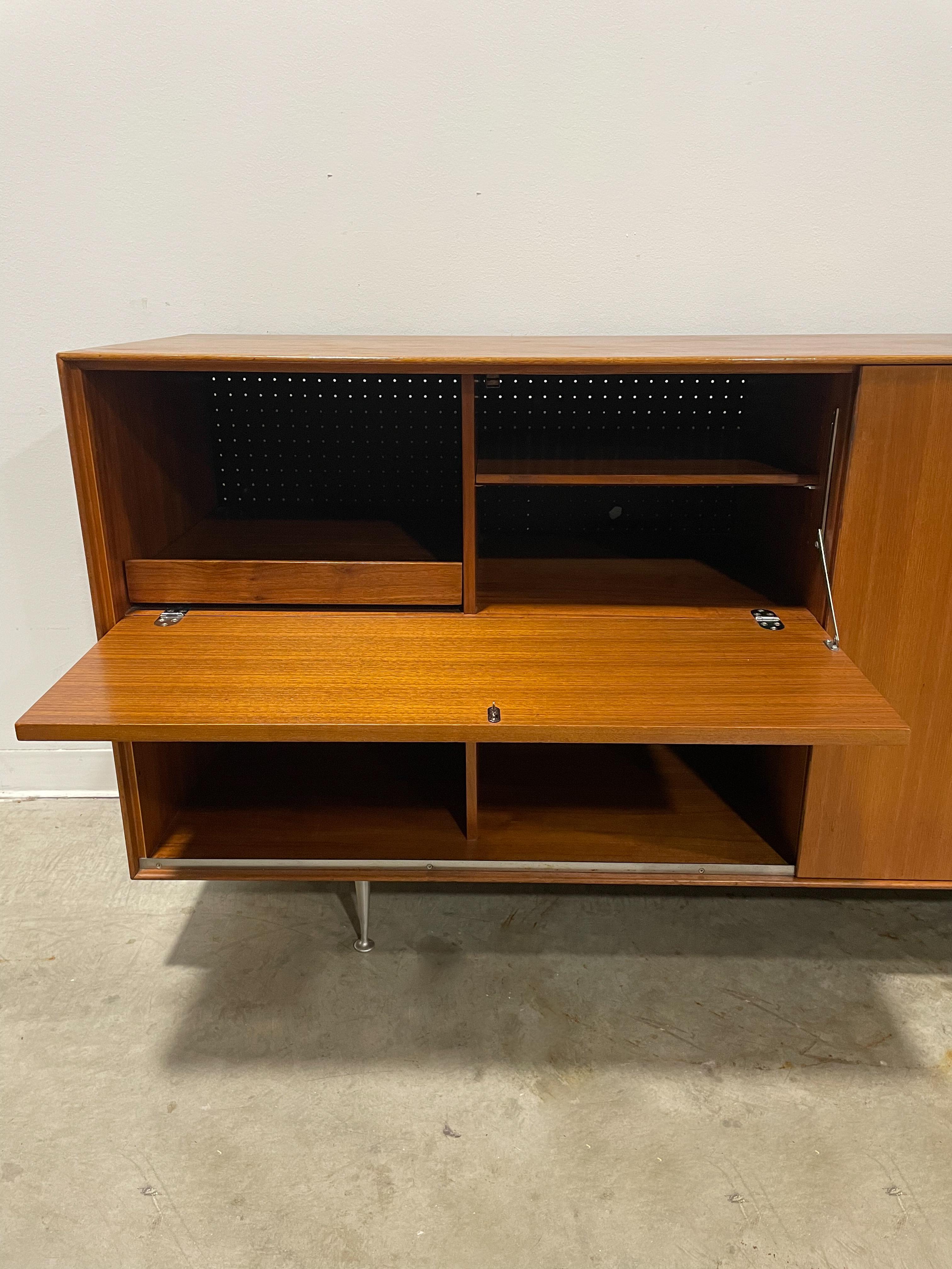 American George Nelson Thin Edge Record Player Cabinet