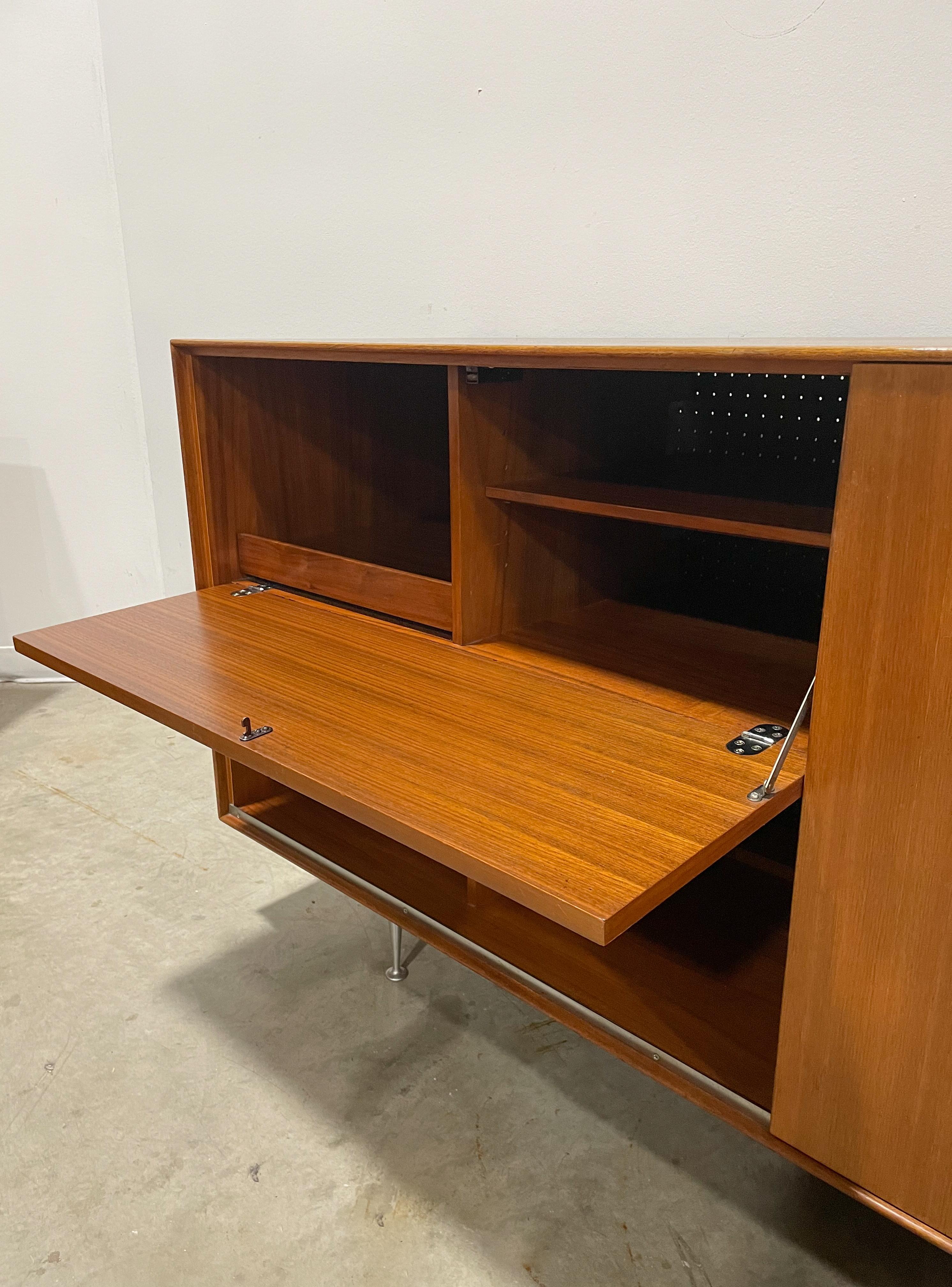 20th Century George Nelson Thin Edge Record Player Cabinet