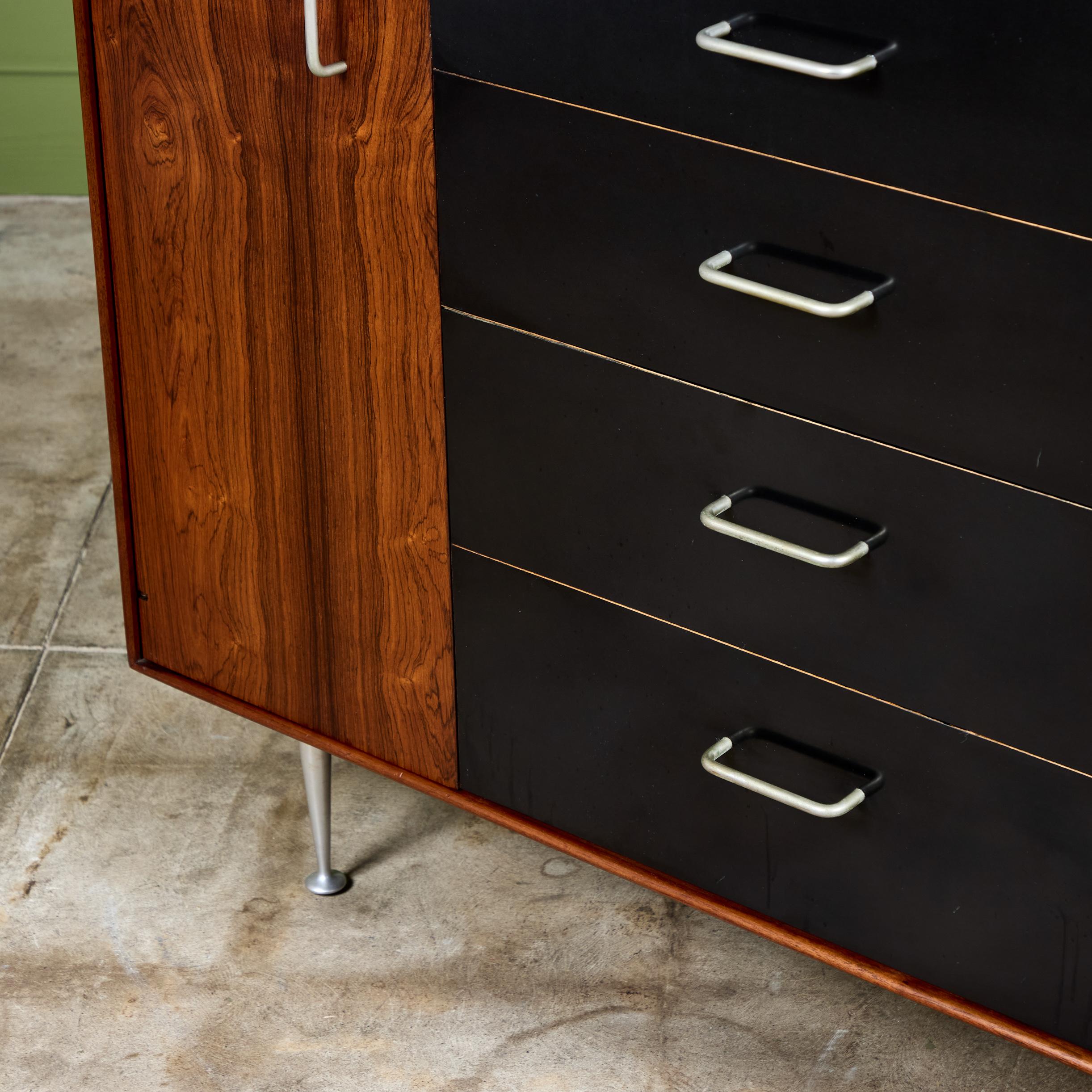 Schrank aus Palisanderholz mit dünner Kante von George Nelson für Herman Miller im Angebot 11