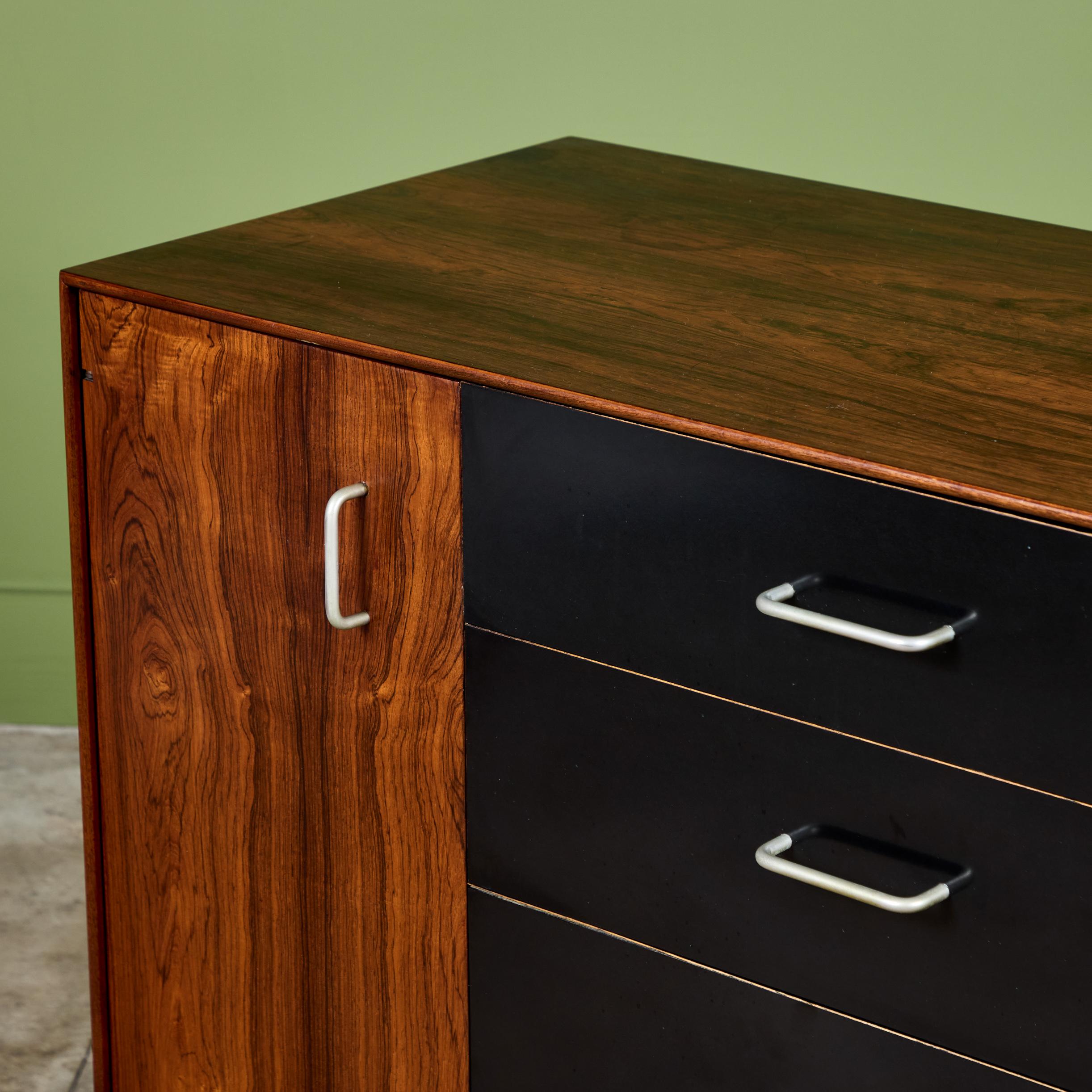 Schrank aus Palisanderholz mit dünner Kante von George Nelson für Herman Miller im Angebot 12