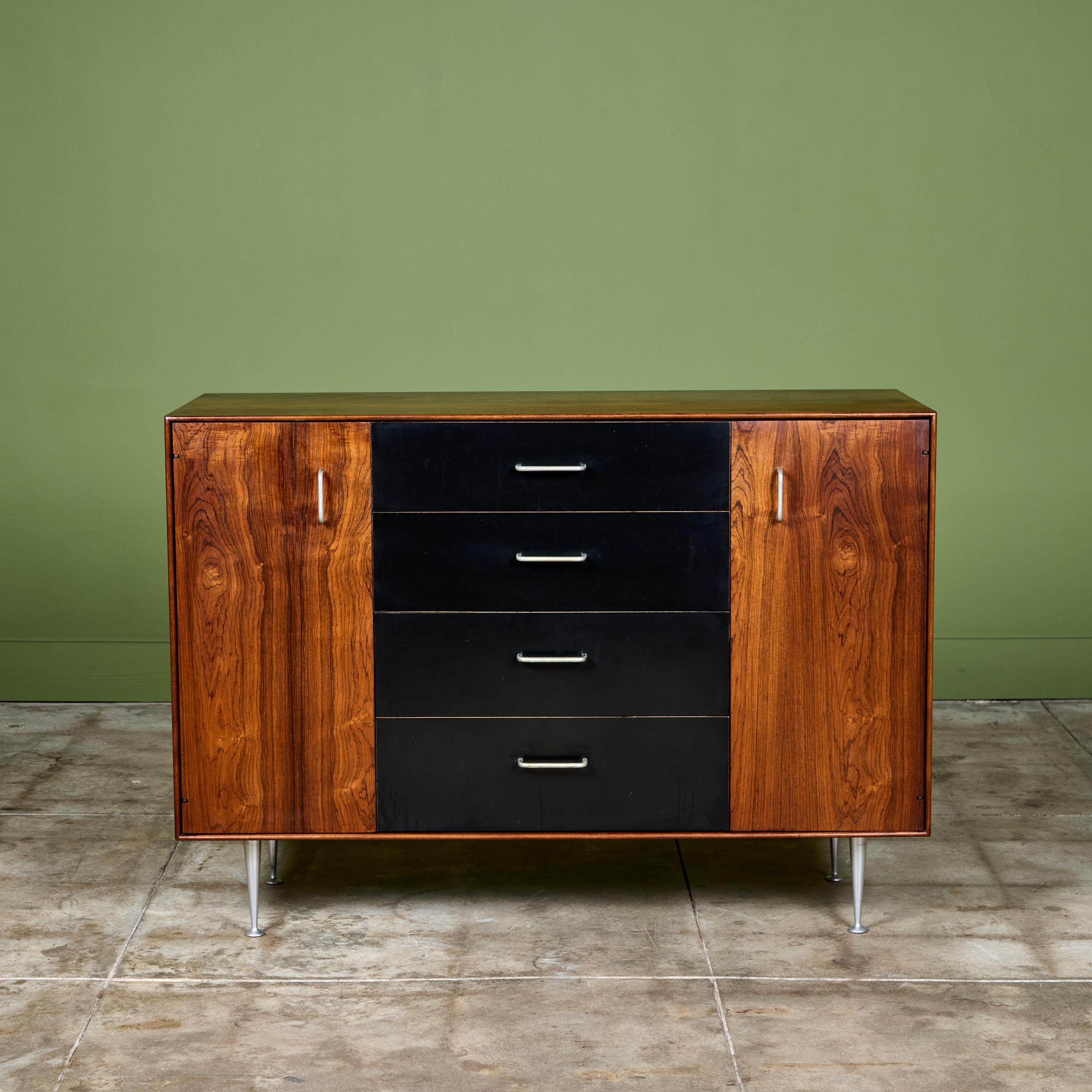 Schrank aus Palisanderholz mit dünner Kante von George Nelson für Herman Miller (Moderne der Mitte des Jahrhunderts) im Angebot