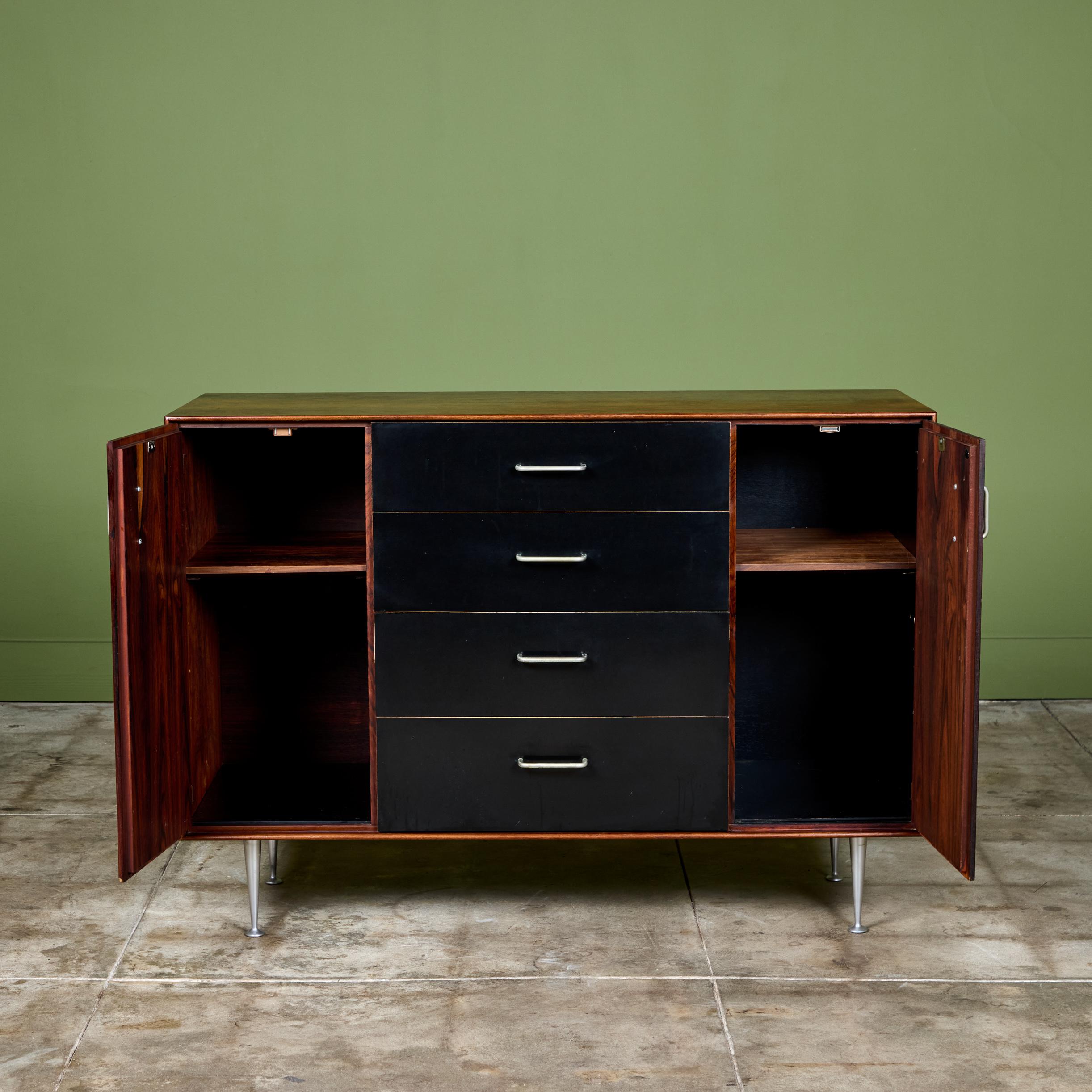 Schrank aus Palisanderholz mit dünner Kante von George Nelson für Herman Miller (amerikanisch) im Angebot