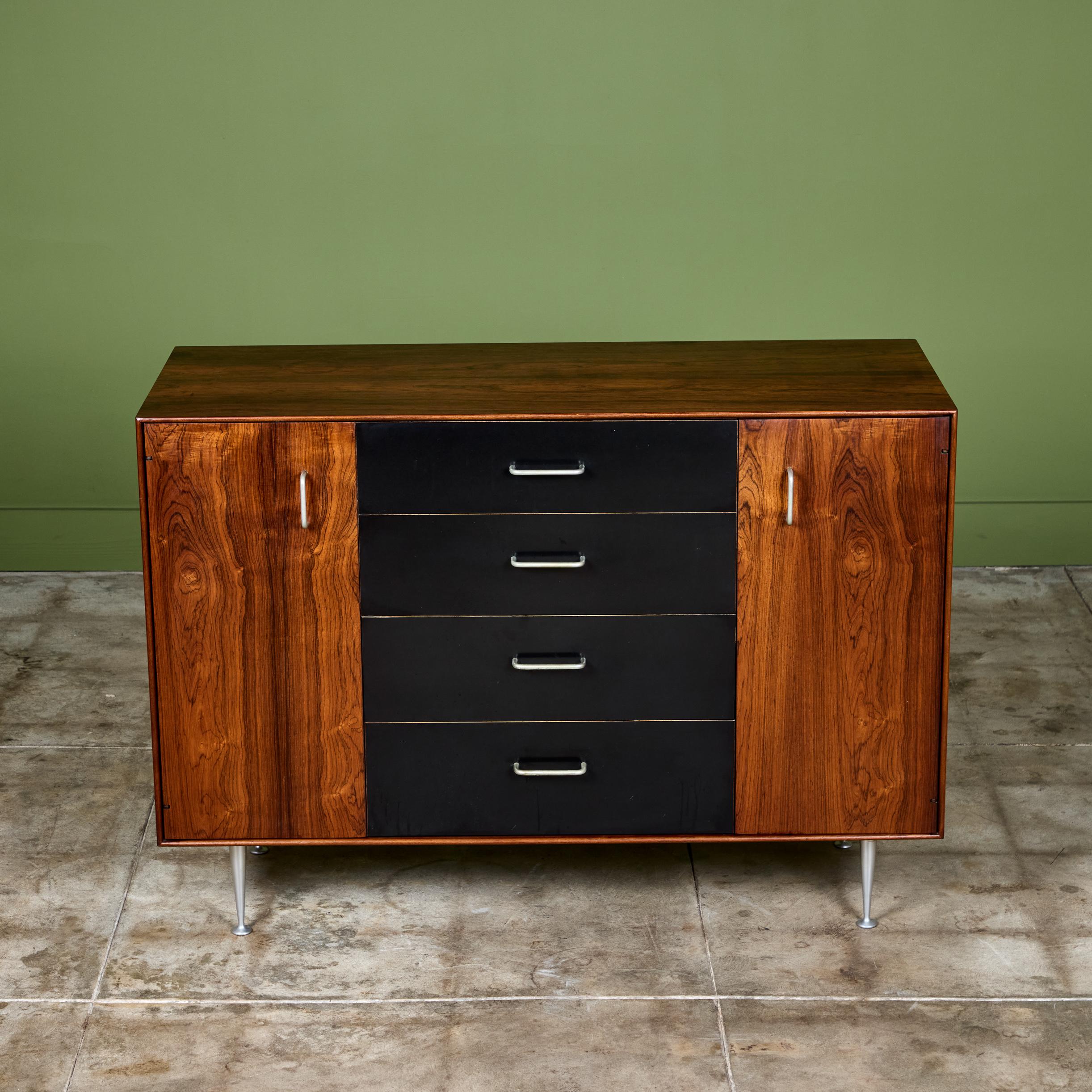 Schrank aus Palisanderholz mit dünner Kante von George Nelson für Herman Miller im Angebot 1