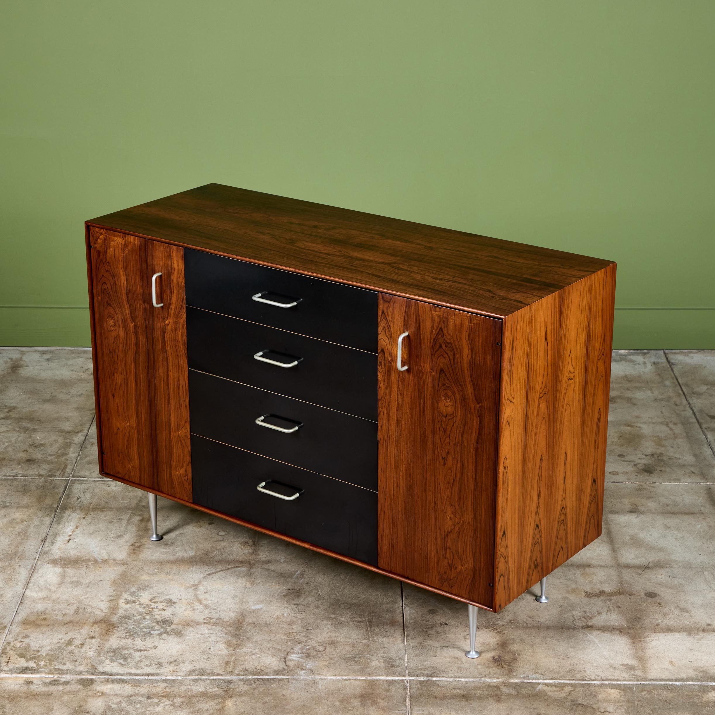 Schrank aus Palisanderholz mit dünner Kante von George Nelson für Herman Miller im Angebot 2