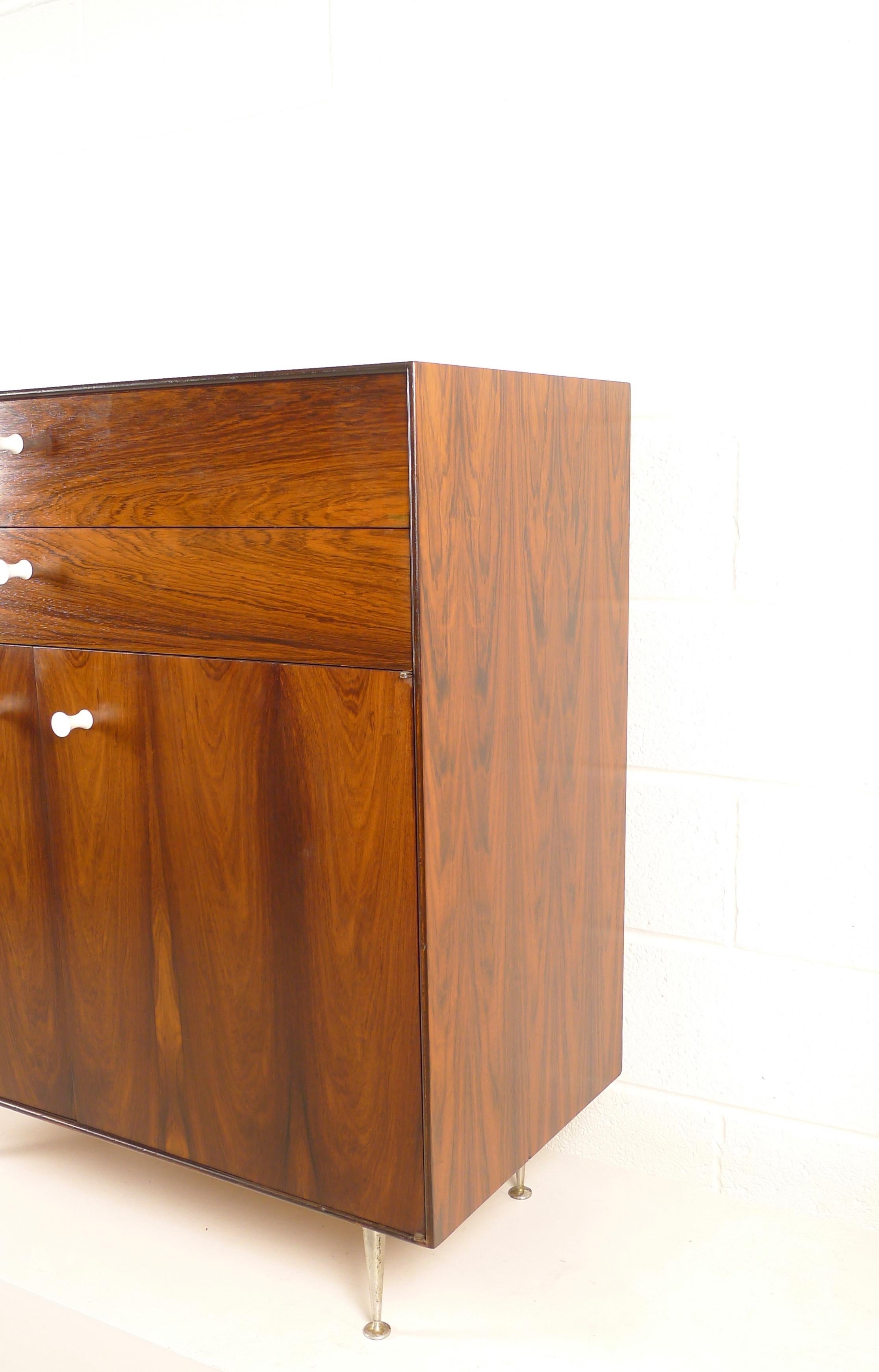 George Nelson Thin Edge Rosewood Cabinet, Herman Miller Label, 1950's 3