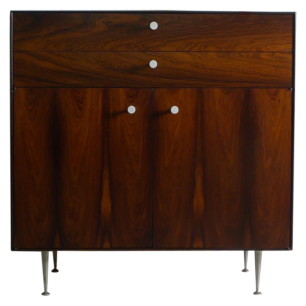 George Nelson Thin Edge Rosewood Cabinet, Herman Miller Label, 1950's