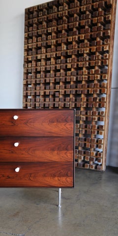 George Nelson Thin Edge Rosewood Chest for Herman Miller, circa 1952