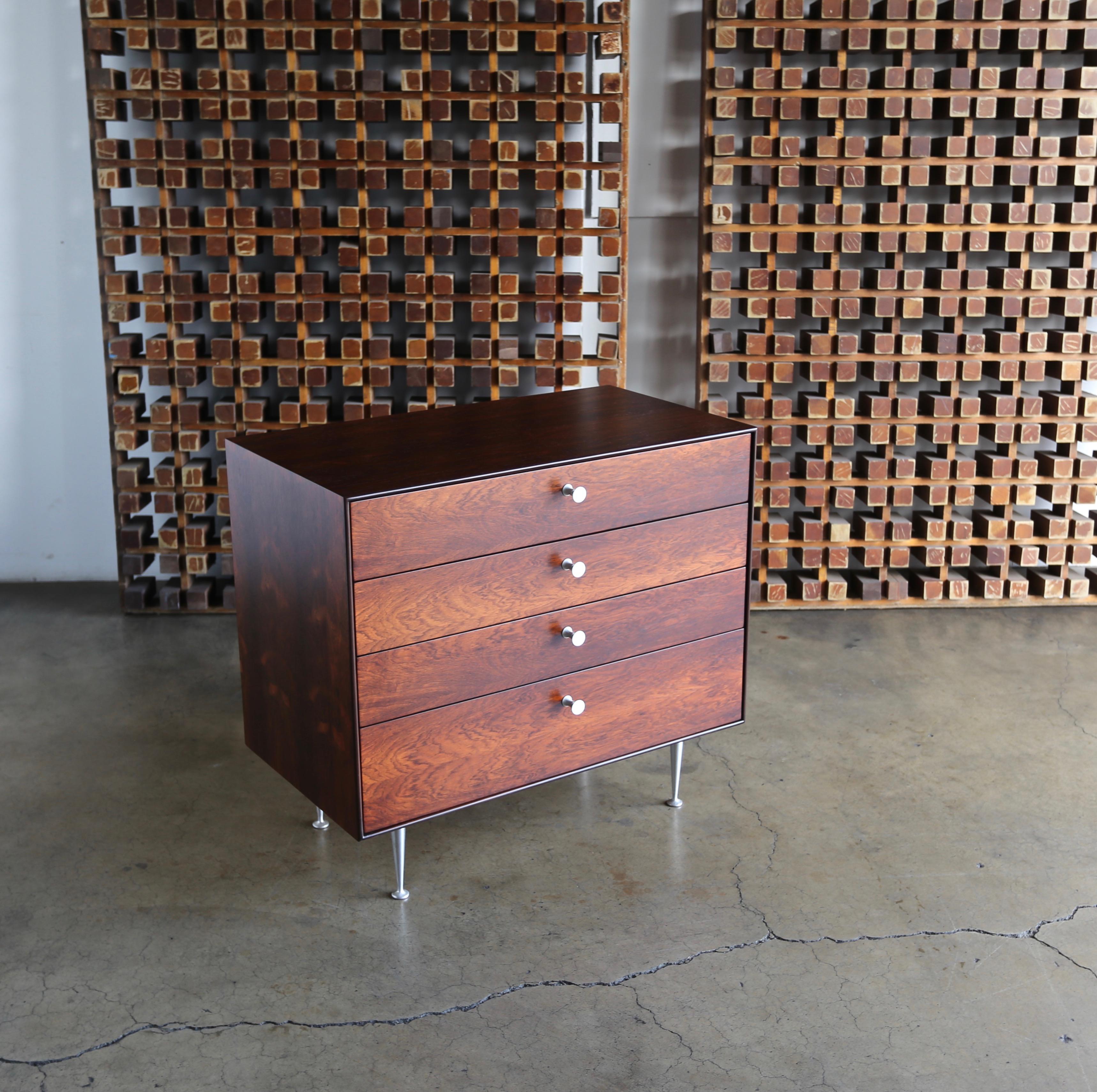Mid-Century Modern George Nelson Thin Edge Rosewood Chest for Herman Miller, circa 1952