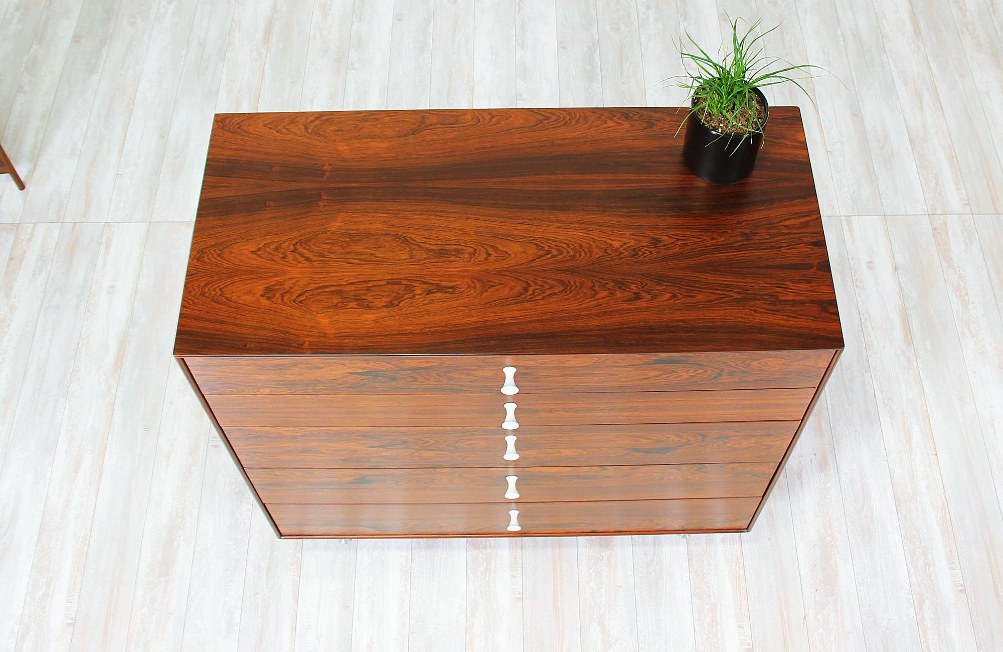 American George Nelson `Thin Edge` Rosewood Chest of Drawers for Herman Miller