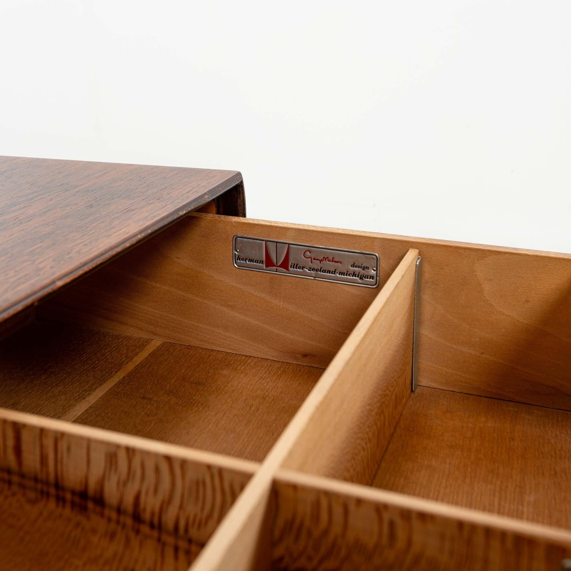George Nelson Thin Edge Rosewood Dresser 4 Drawers For Sale 3