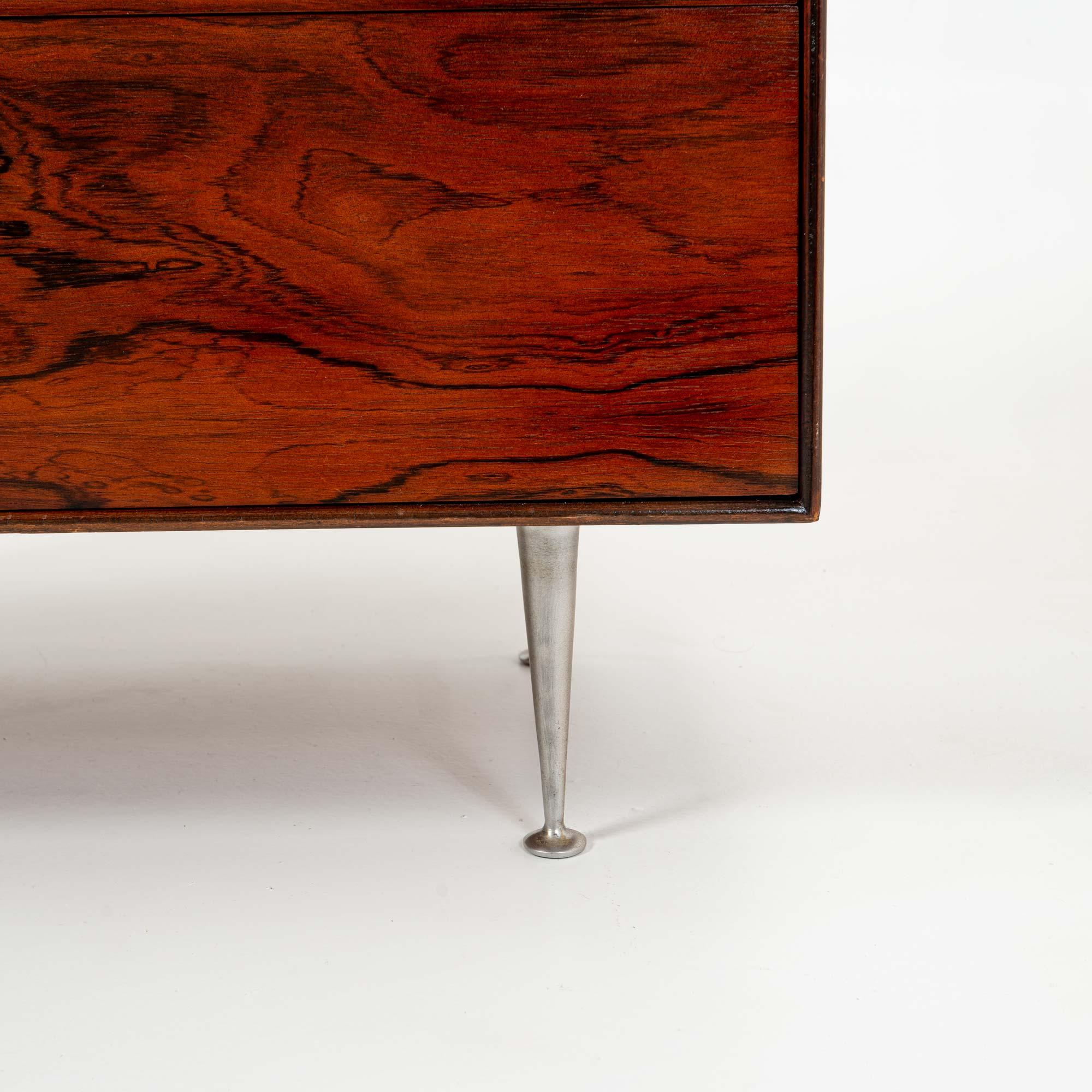 George Nelson Thin Edge Rosewood Dresser 4 Drawers For Sale 4