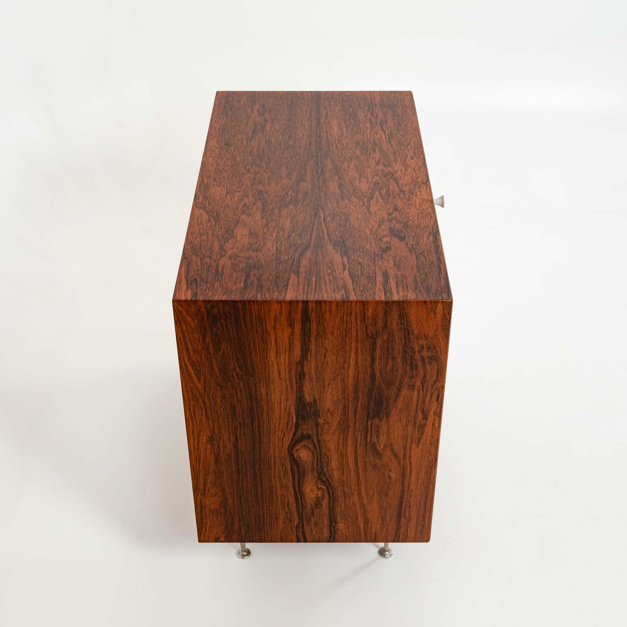 Mid-20th Century George Nelson Thin Edge Rosewood Dresser 4 Drawers For Sale