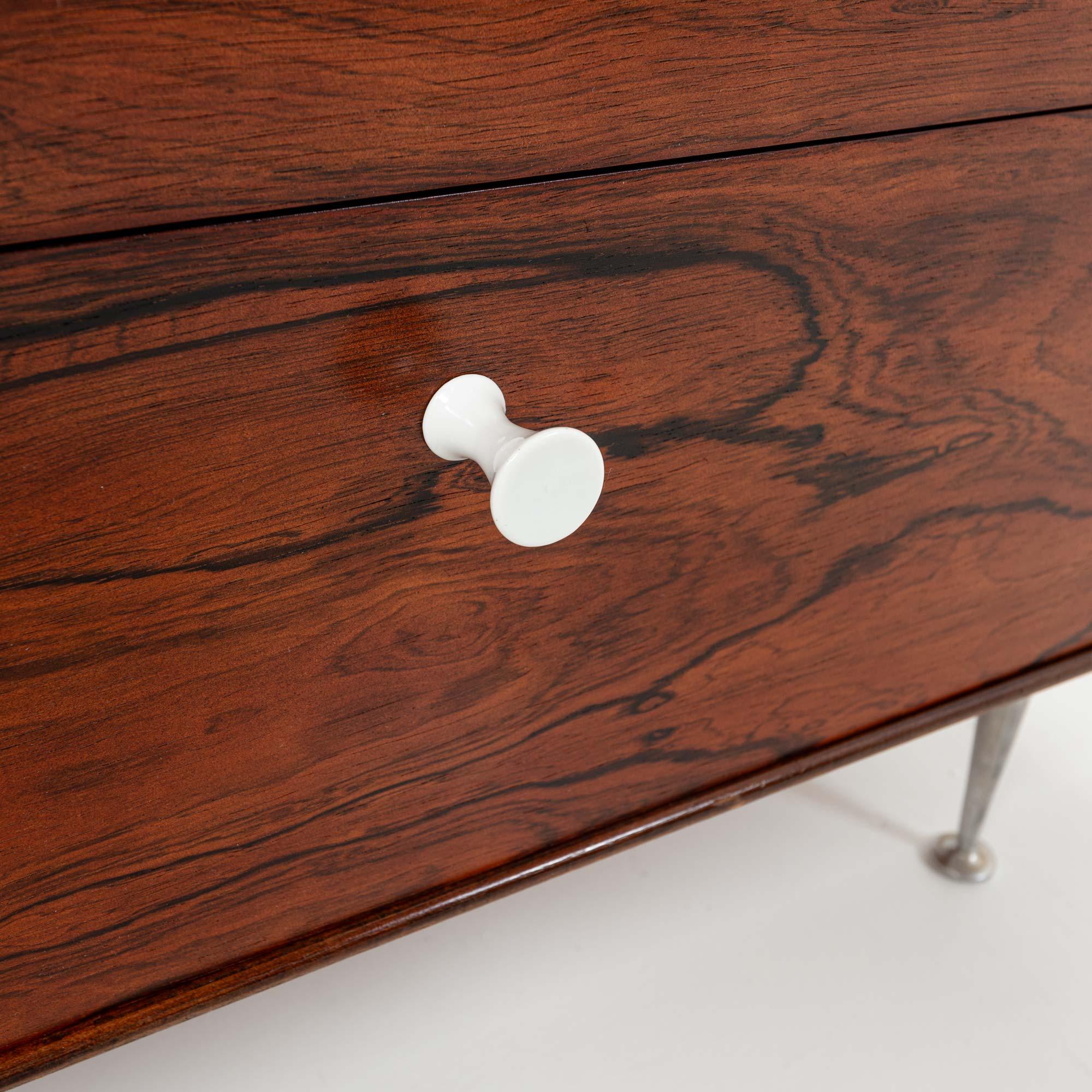 George Nelson Thin Edge Rosewood Dresser 4 Drawers For Sale 1