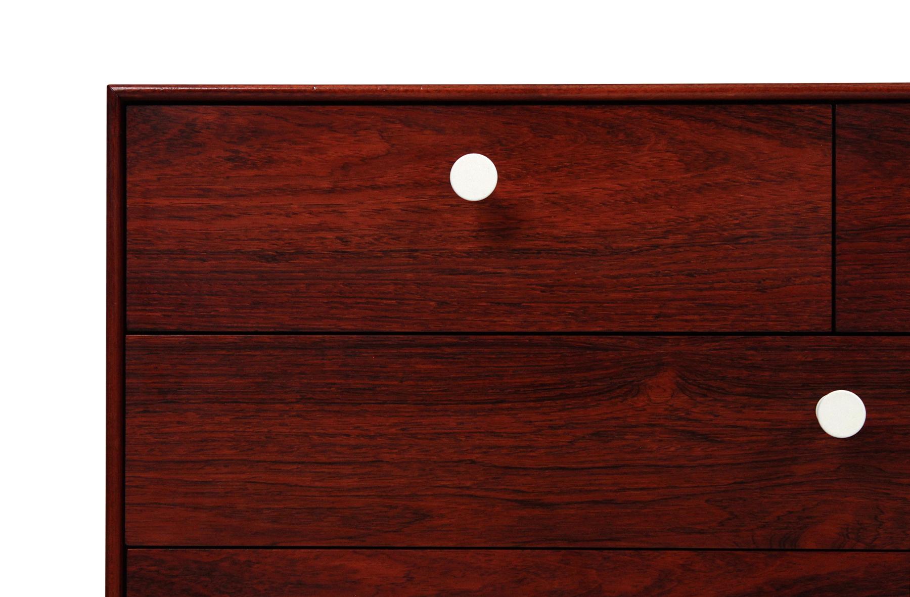 George Nelson Thin Edge Rosewood Dresser In Good Condition In Pawtucket, RI