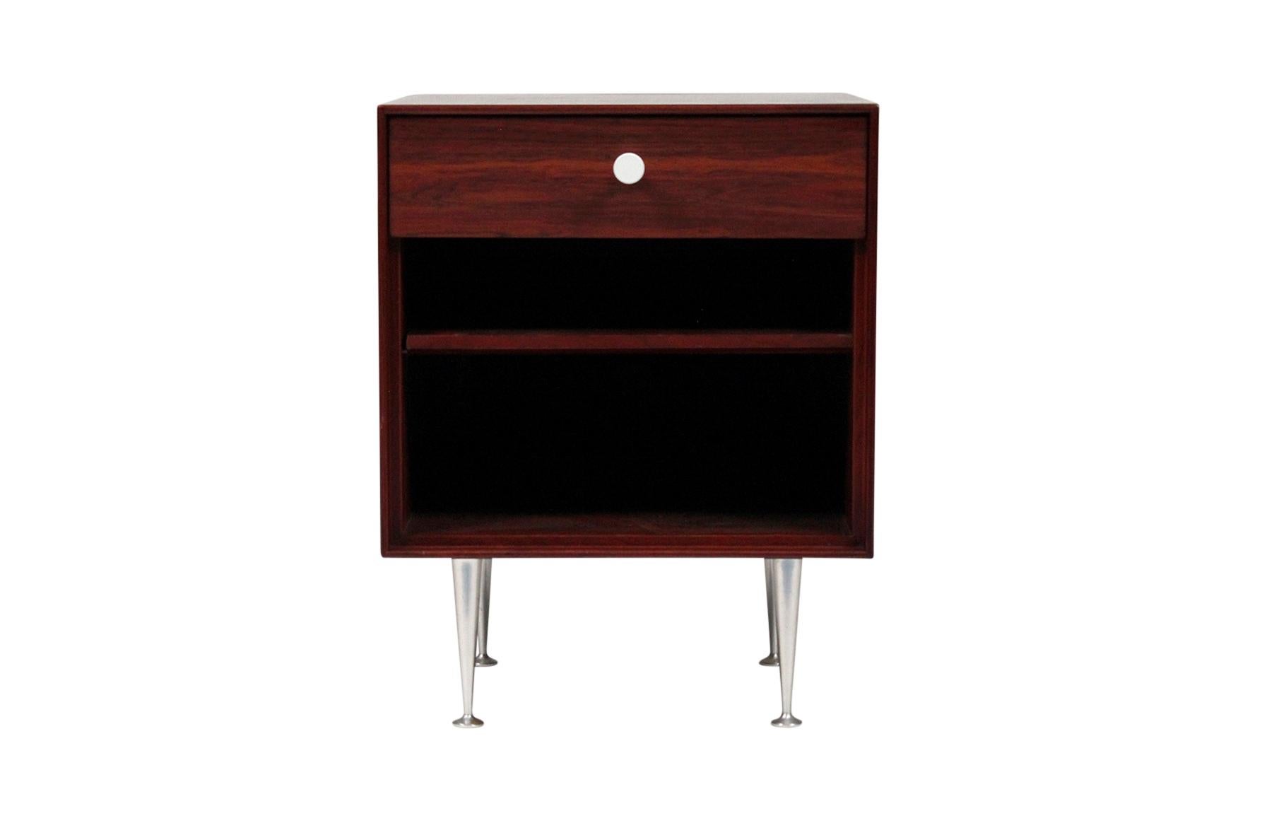 American George Nelson Thin Edge Rosewood Nightstands