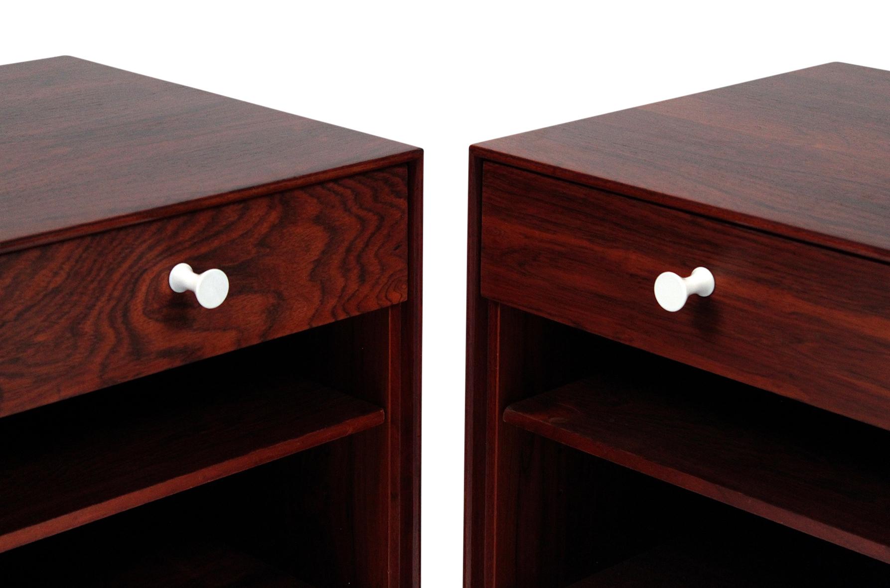 Mid-20th Century George Nelson Thin Edge Rosewood Nightstands