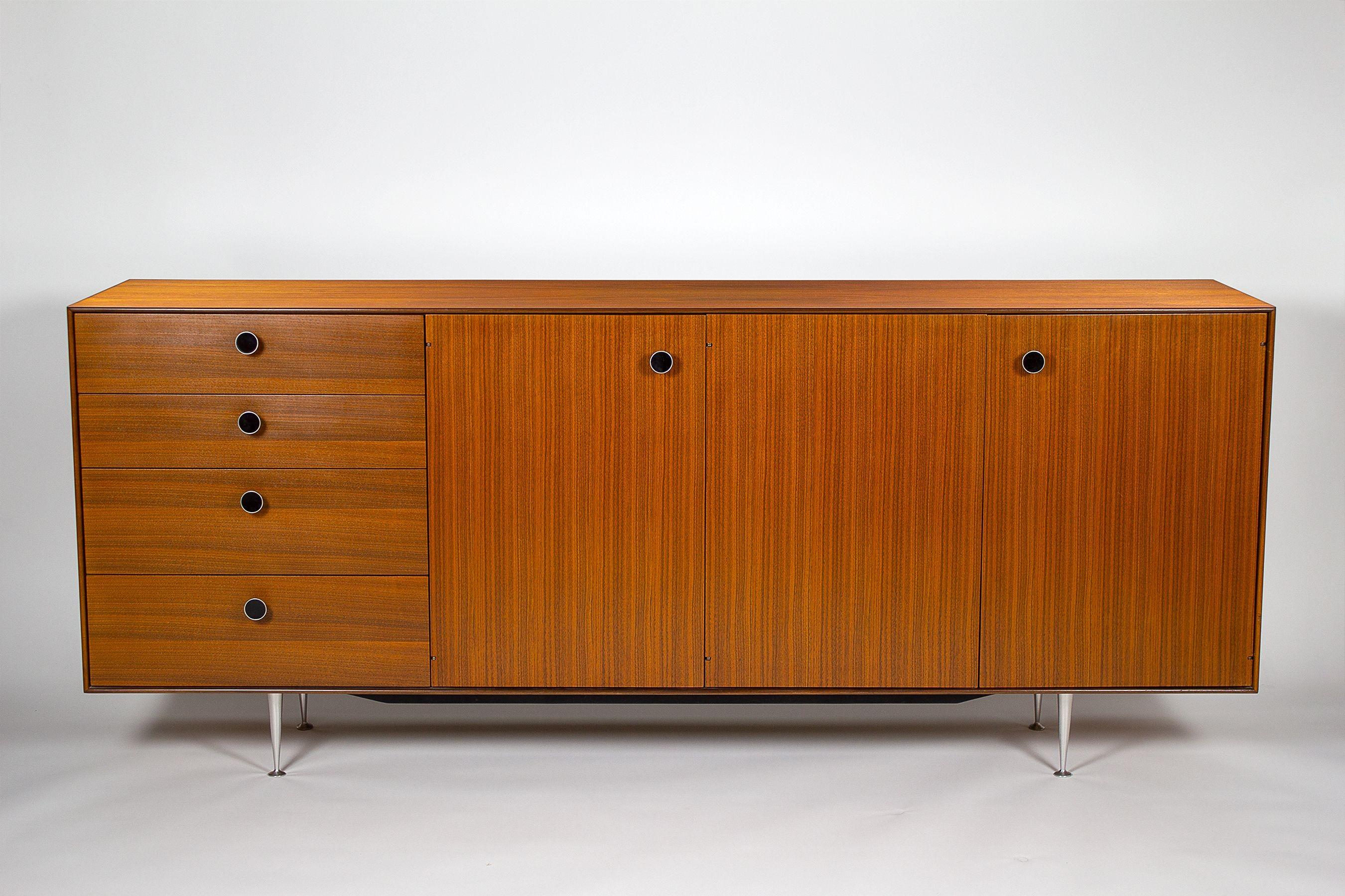 Mid-Century Modern George Nelson Thin Edge Server in Walnut for Herman Miller, 1950s For Sale