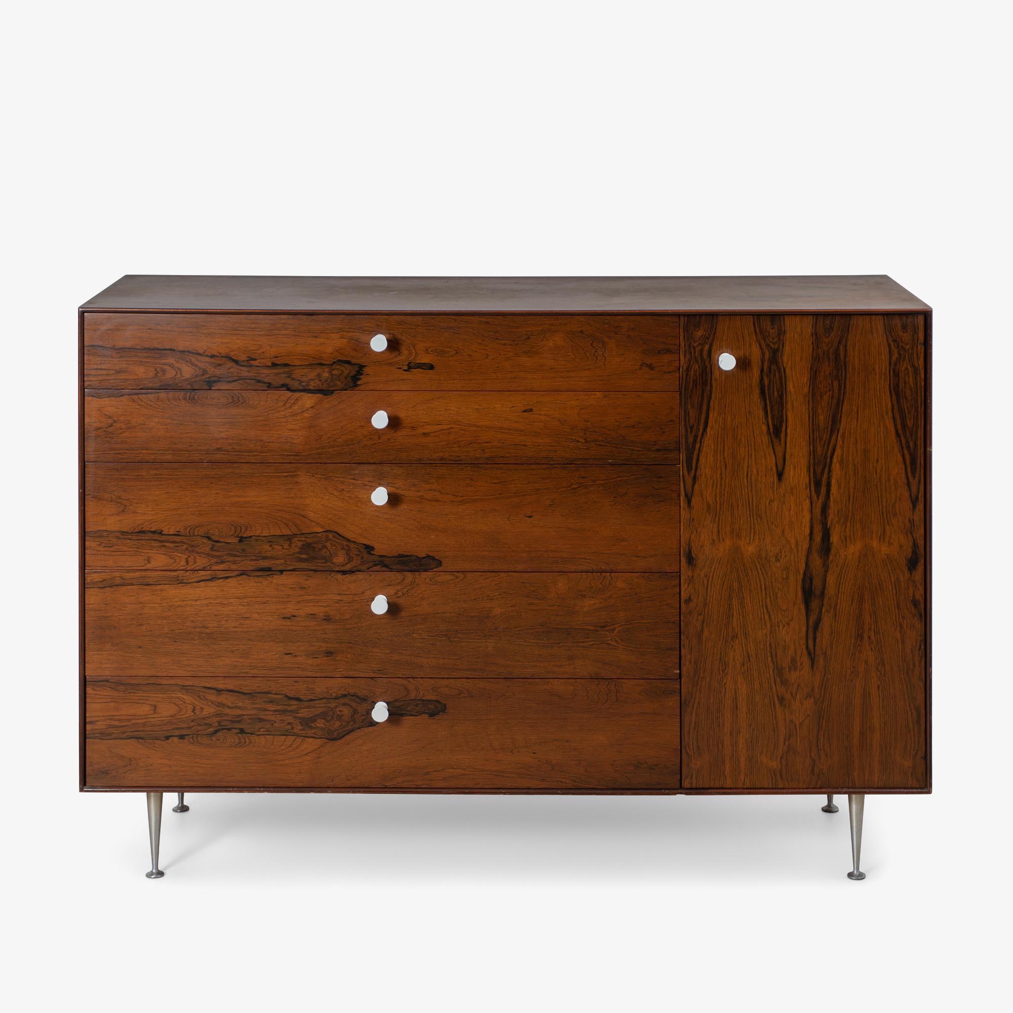 The great George Nelson left us with a massive portfolio of forward thinking design which Herman Miller has largely kept alive to this day. Nelson became design director for Herman Miller after the passing of the famed Gilbert Rohde (click to