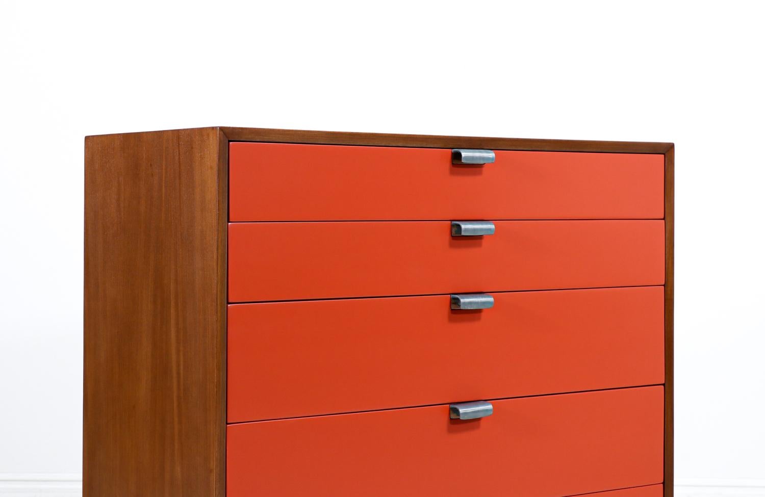 Mid-20th Century George Nelson Two-Tone Lacquered Chest of Drawers for Herman Miller