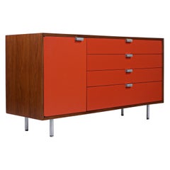 George Nelson Two-Tone Lacquered & Steel Credenza for Herman Miller