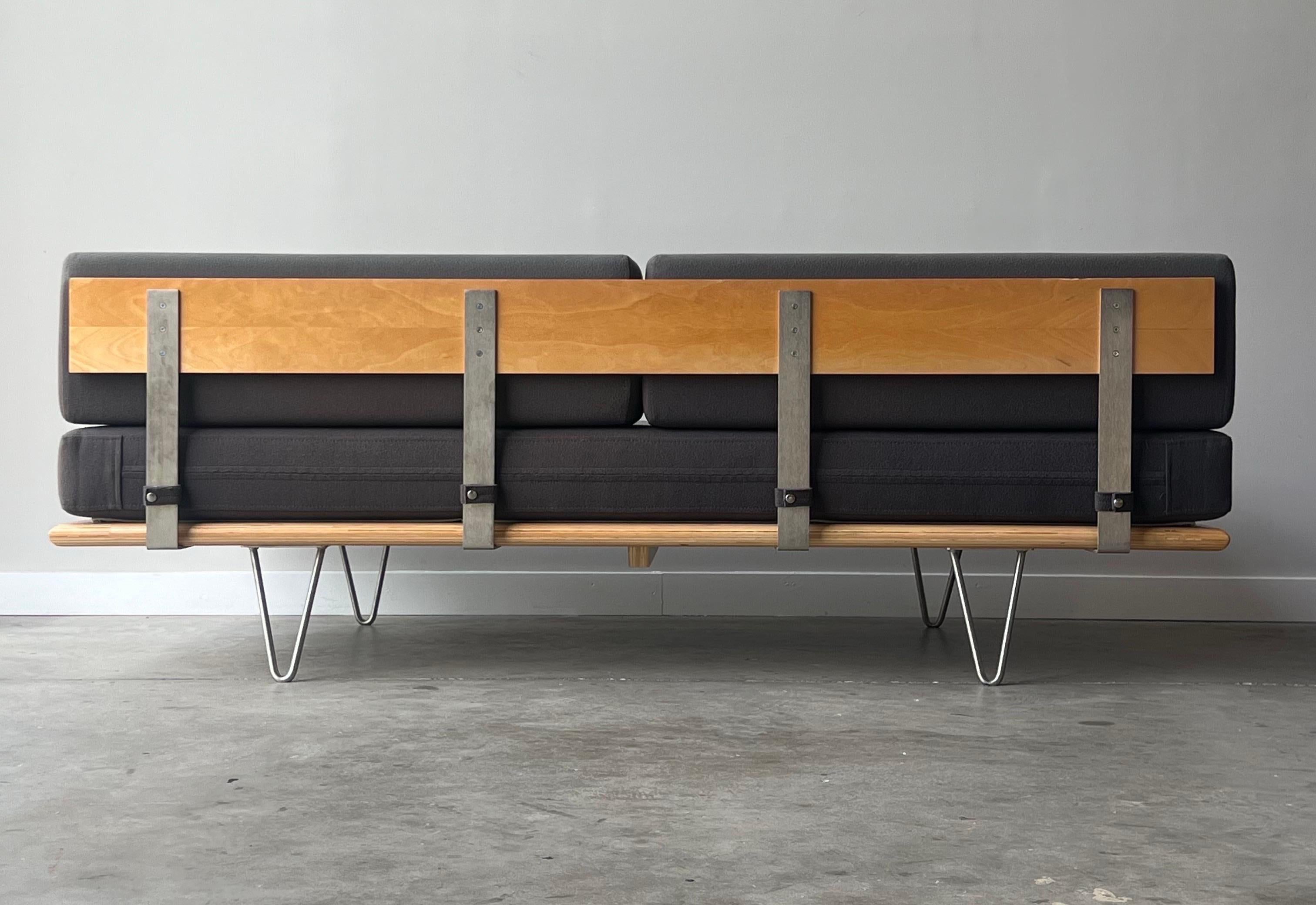 Contemporary George Nelson V-Leg Daybed Sofa by Modernica
