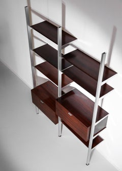 George Nelson Wall Unit or Bookcase in Rosewood for Mobilier International