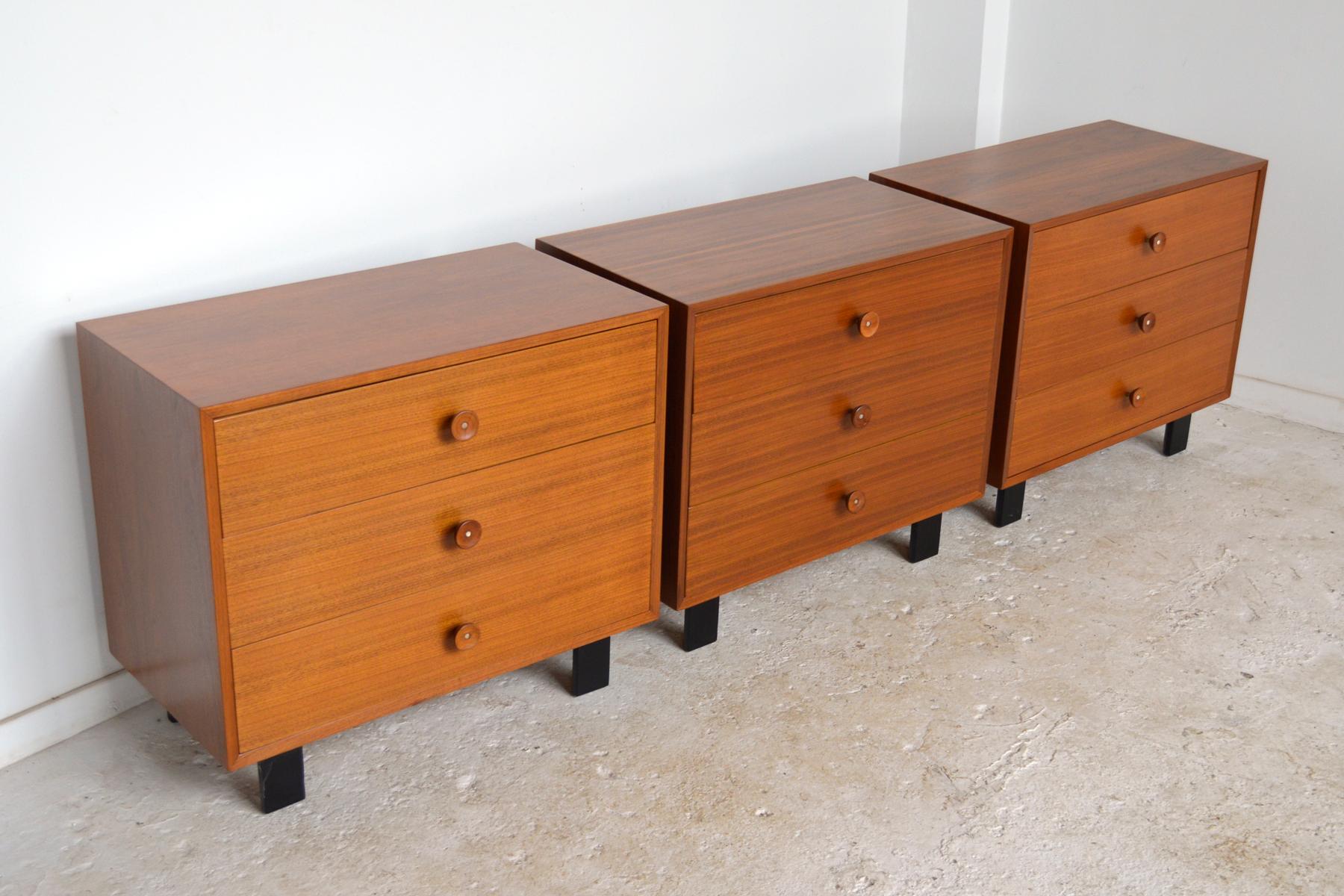 George Nelson Walnut Basic Cabinet Group Dressers 4