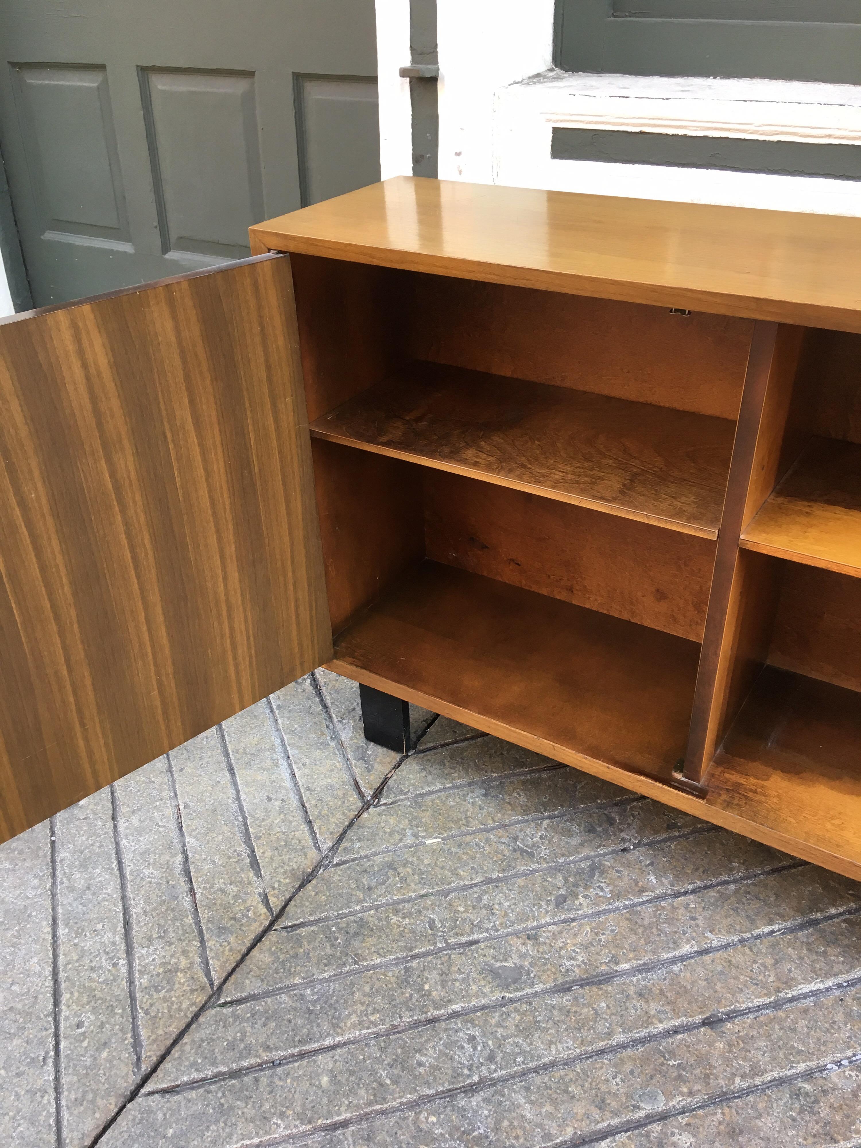 George Nelson Walnut Bookcase with 1-Door for Herman Miller In Good Condition In Philadelphia, PA