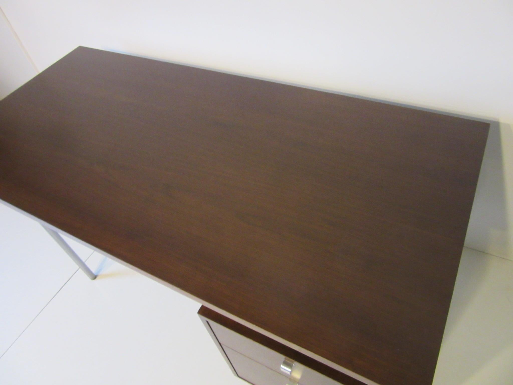 George Nelson Walnut Desk by Herman Miller 1