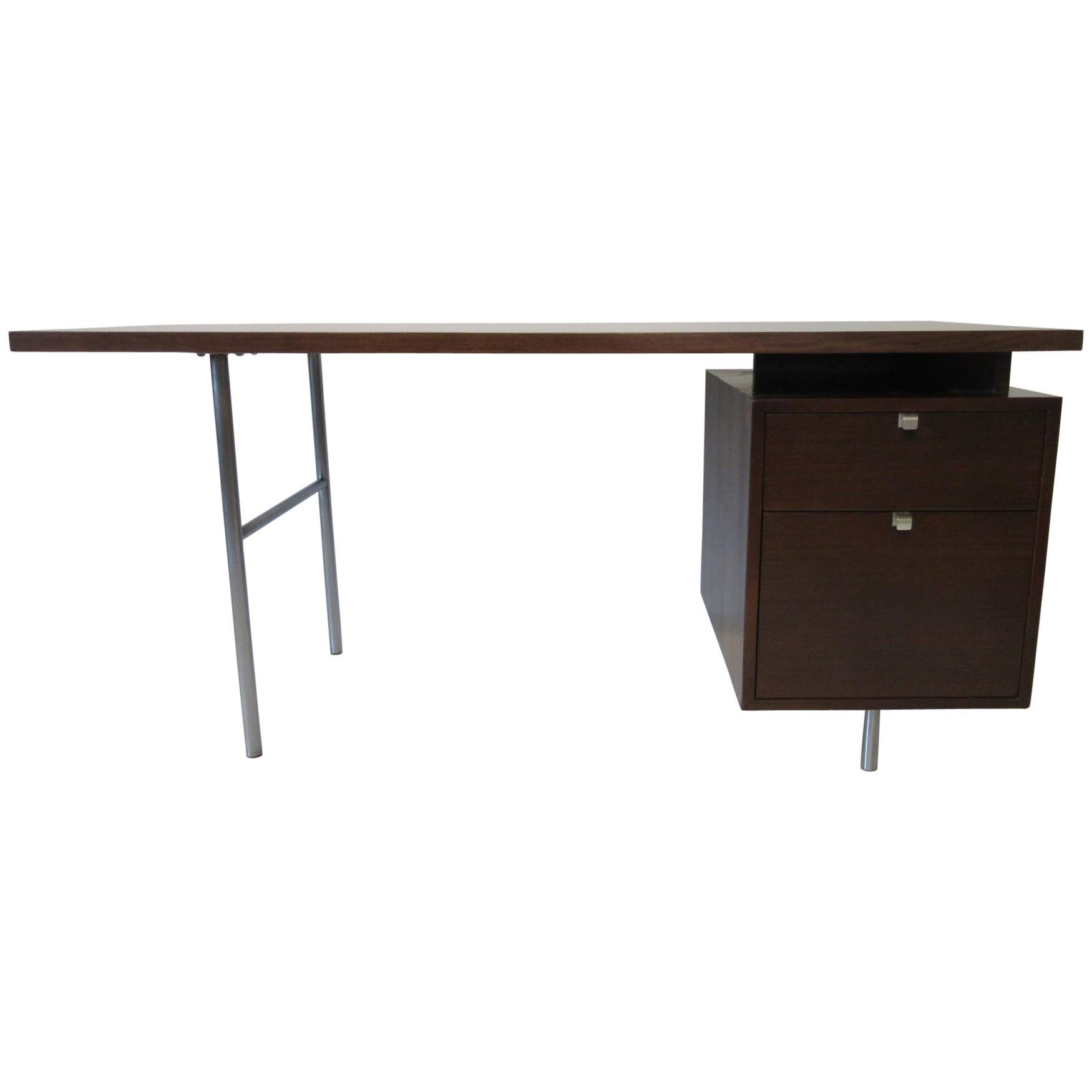 George Nelson Walnut Desk by Herman Miller