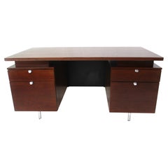 George Nelson Walnut Executive Desk by Herman Miller  