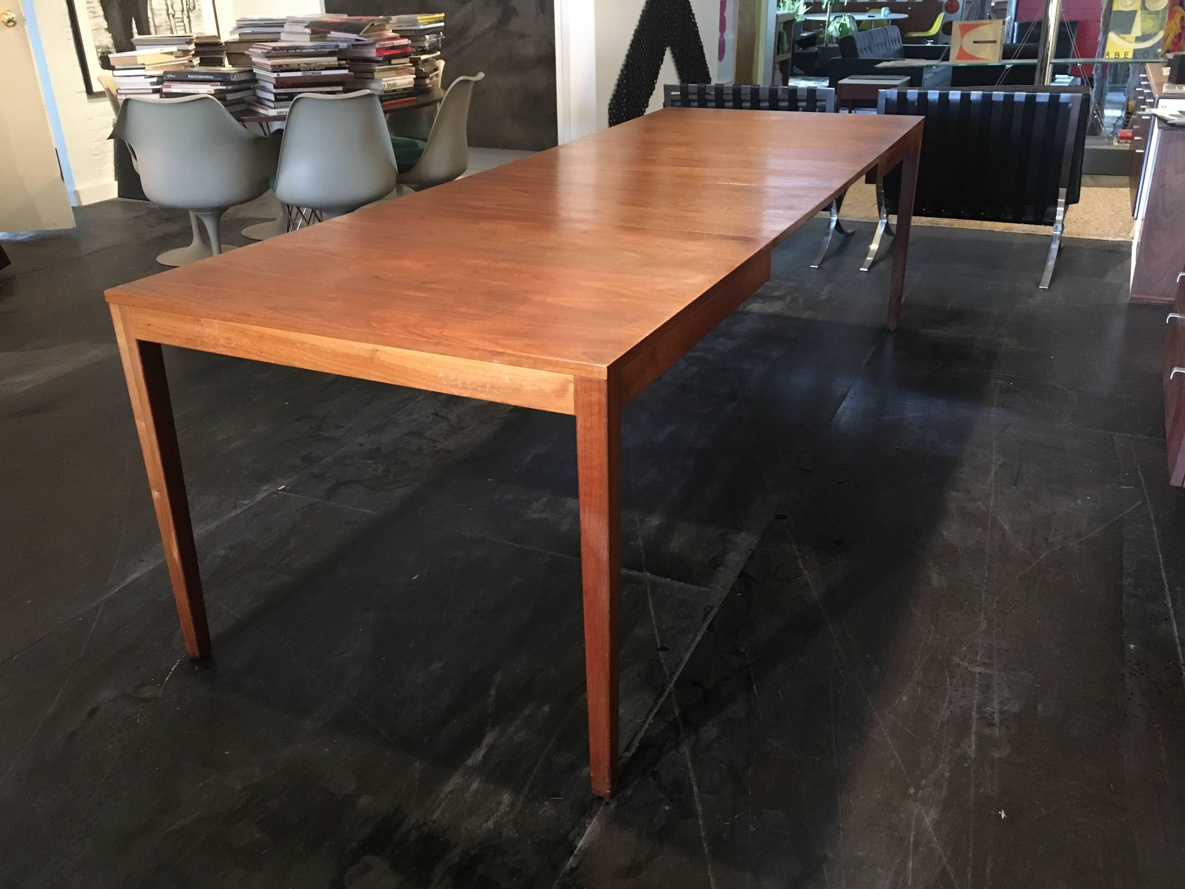 George Nelson Walnut Extension Dining Table, Herman Miller, 1950 2