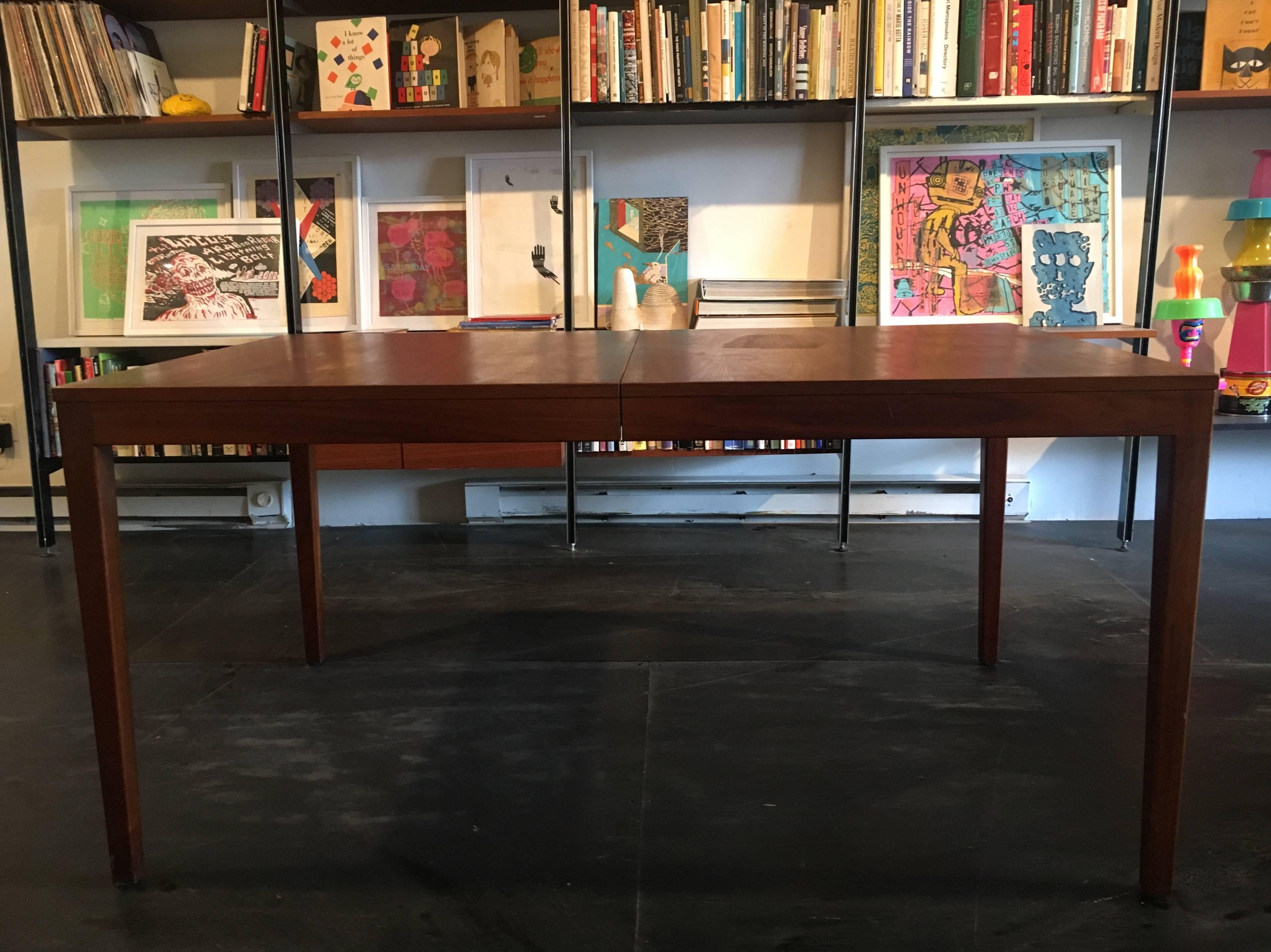 George Nelson Walnut Extension Dining Table, Herman Miller, 1950 3