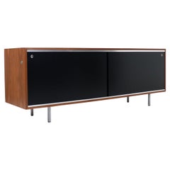 George Nelson Walnut & Stainless Steel Credenza for Herman Miller