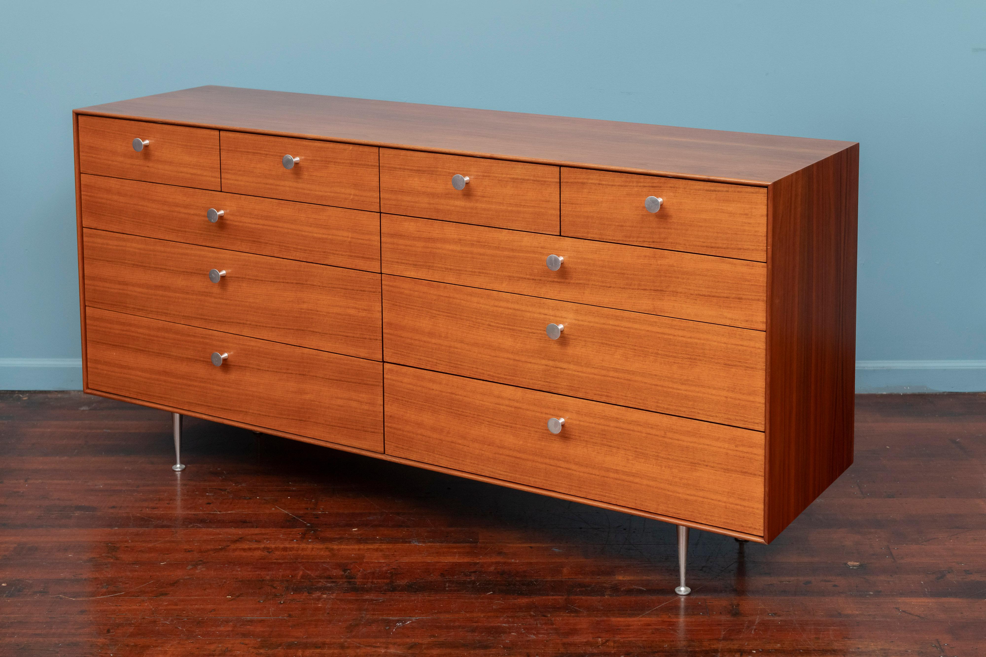 George Nelson Walnut Thin Edge Dresser for Herman Miller For Sale 4
