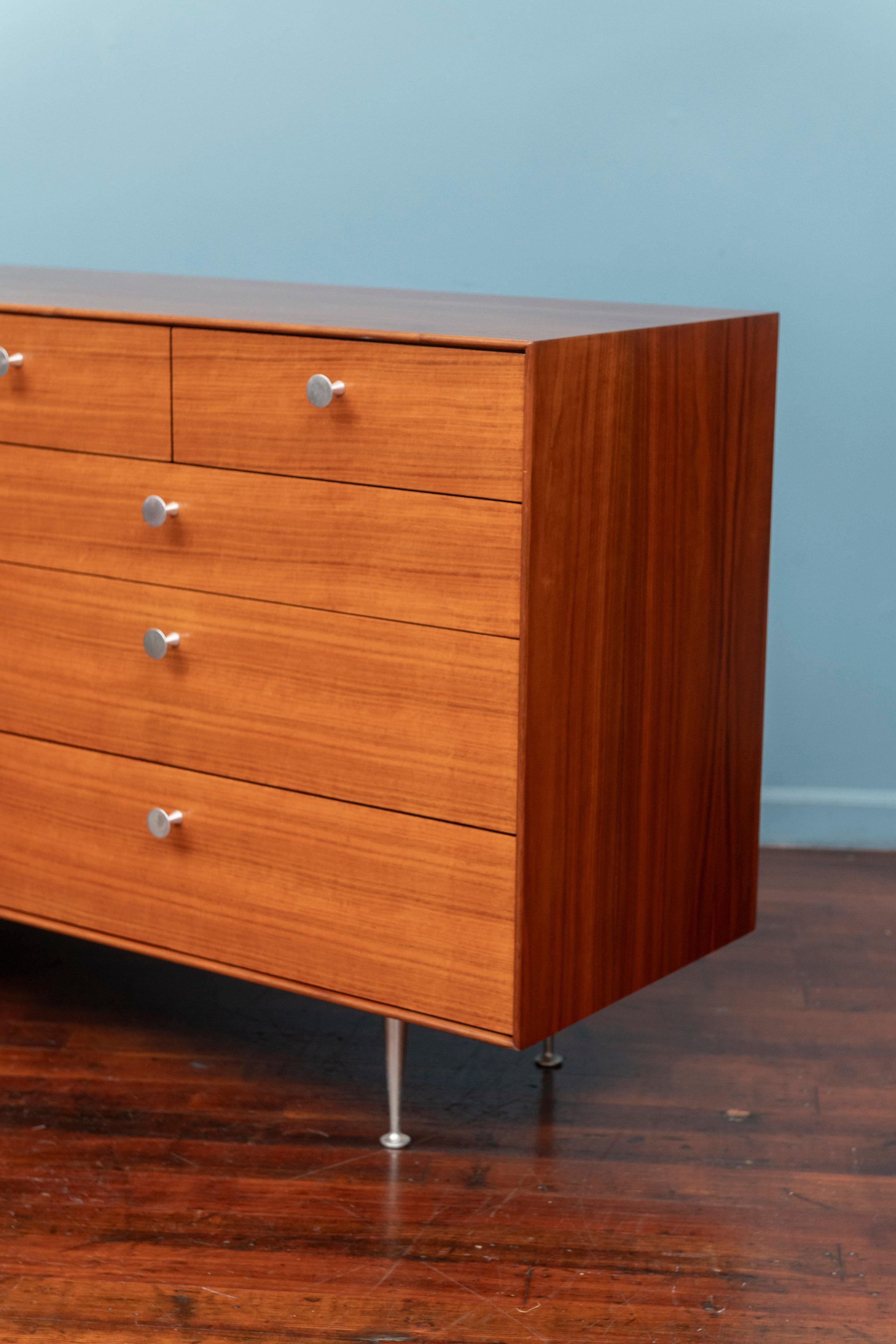 George Nelson Walnut Thin Edge Dresser for Herman Miller For Sale 5
