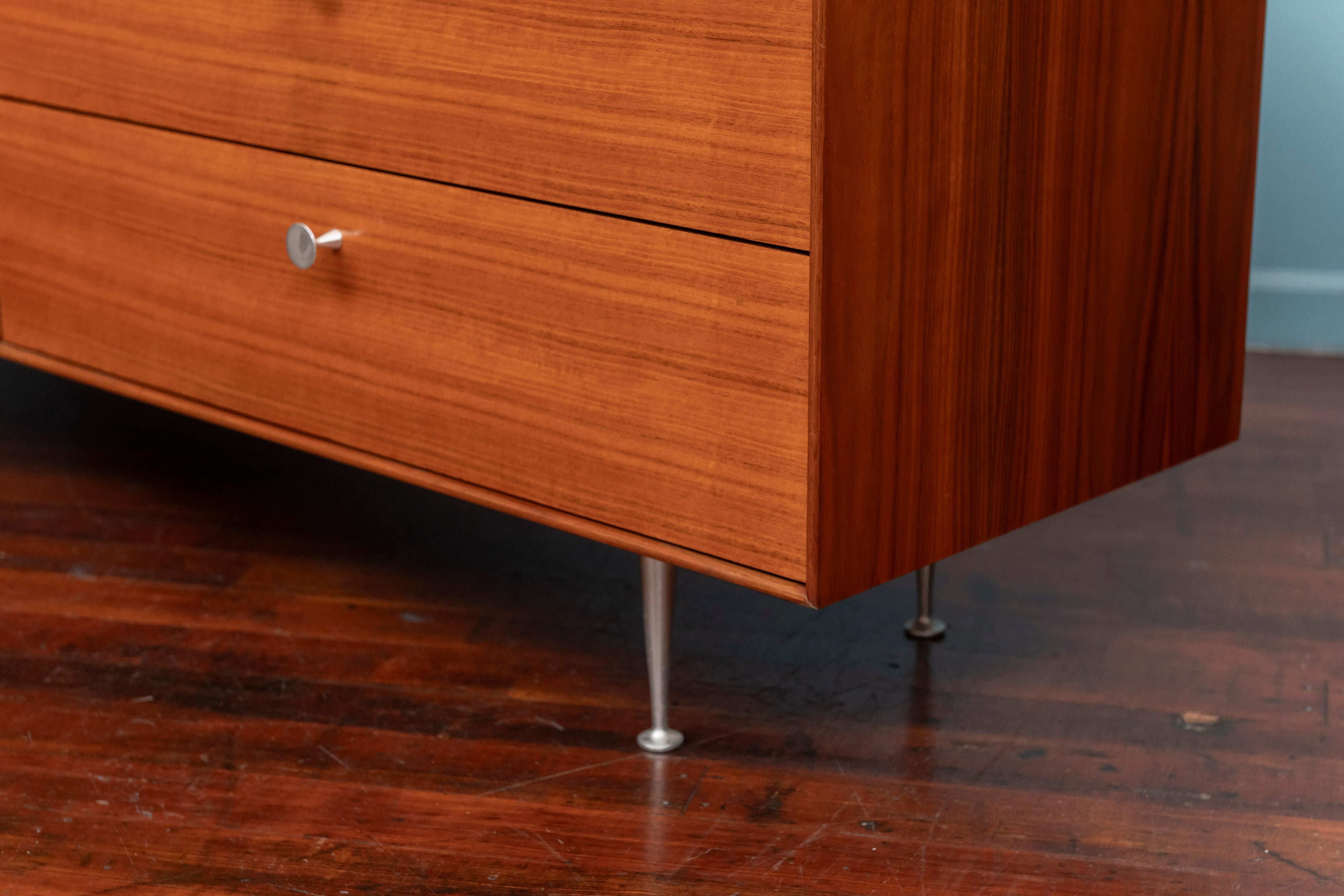 George Nelson Walnut Thin Edge Dresser for Herman Miller For Sale 6